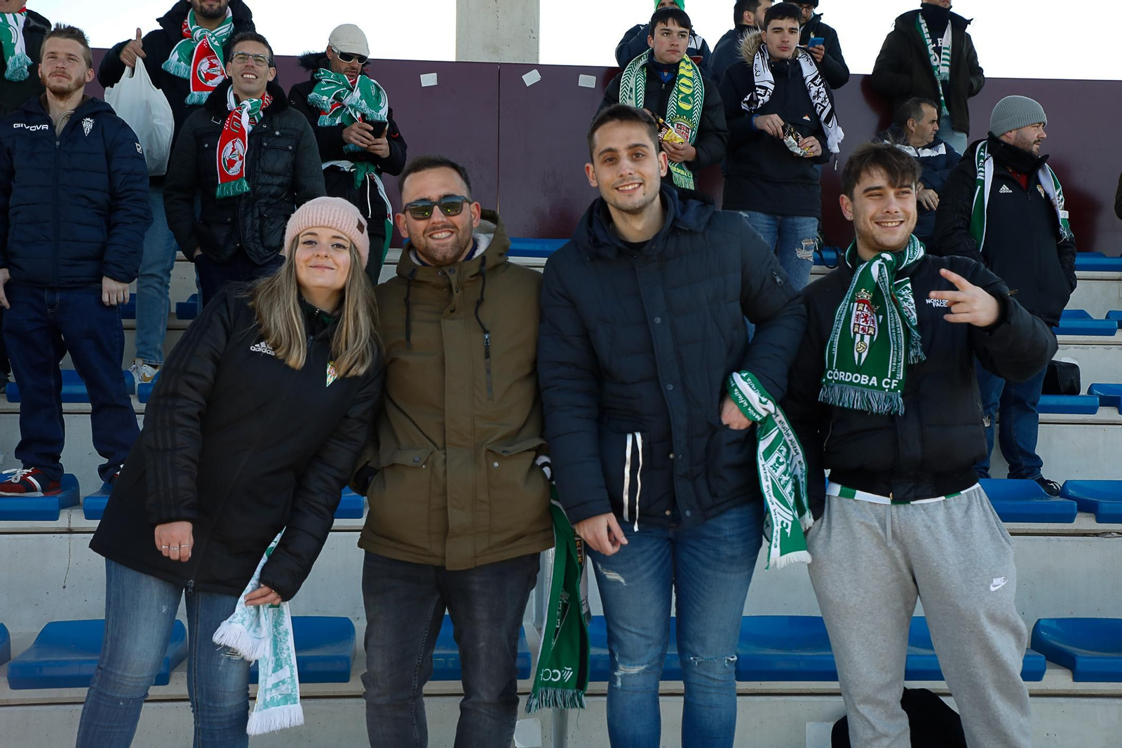 Las fotos de la afición del Córdoba CF en la visita a Unionistas