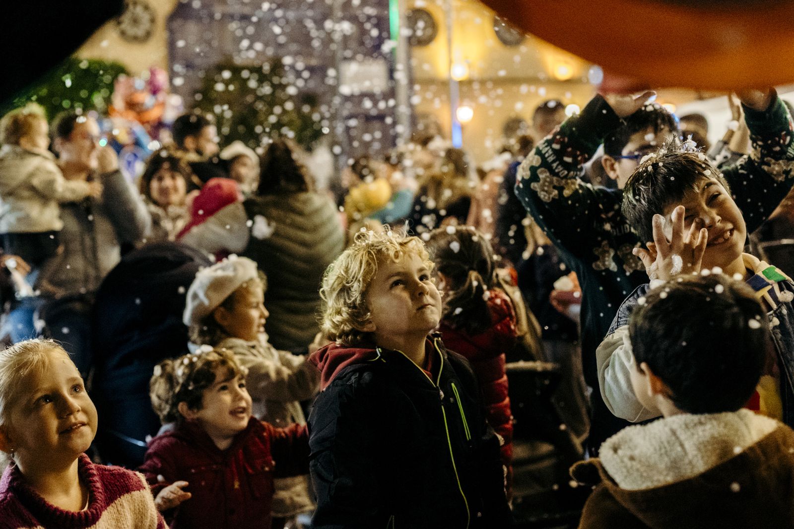 Navidad Cádiz 2022: Las imágenes de las gran nevada en la plaza San Antonio