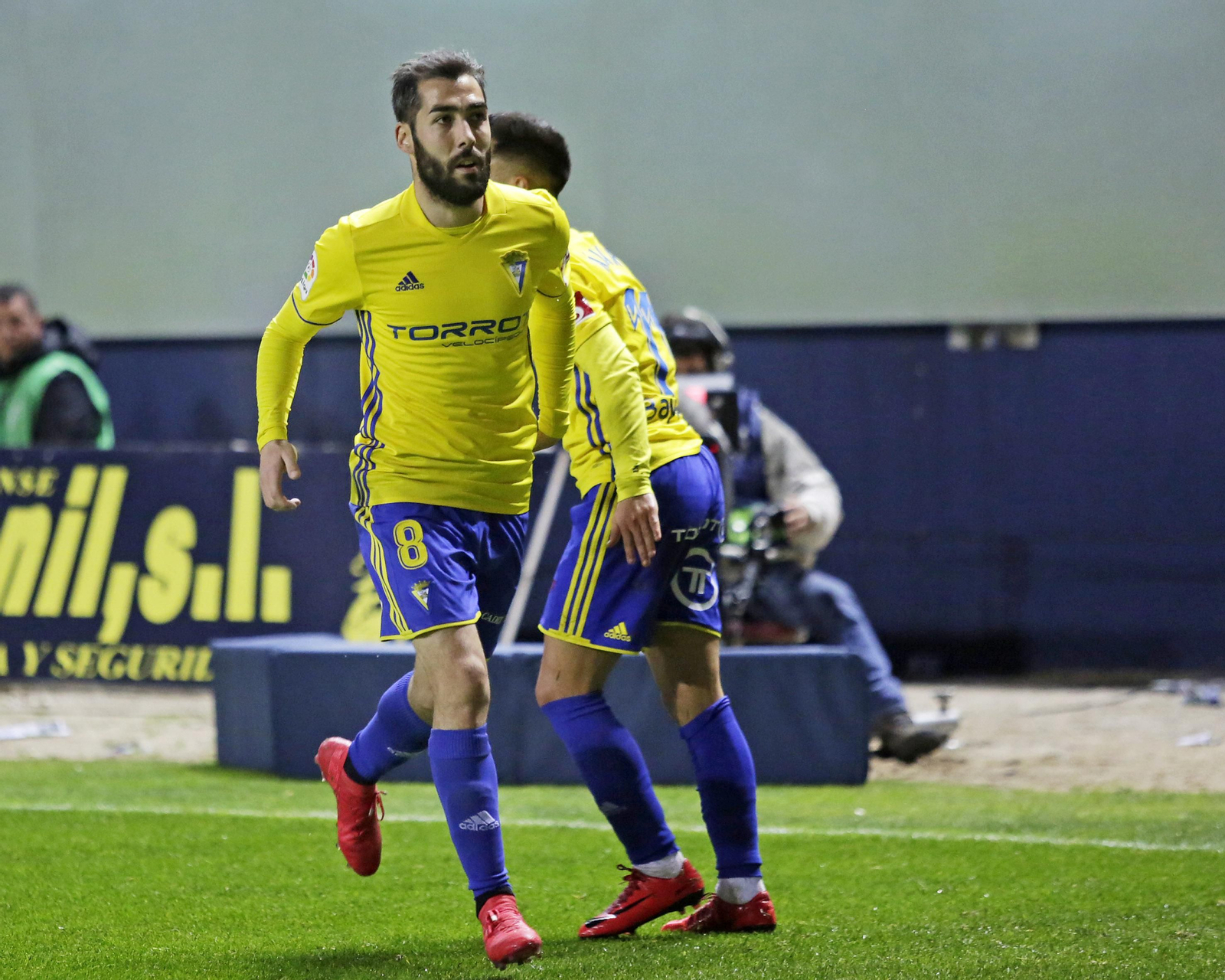 Alberto Perea será baja por sanción en el último partido de Liga.