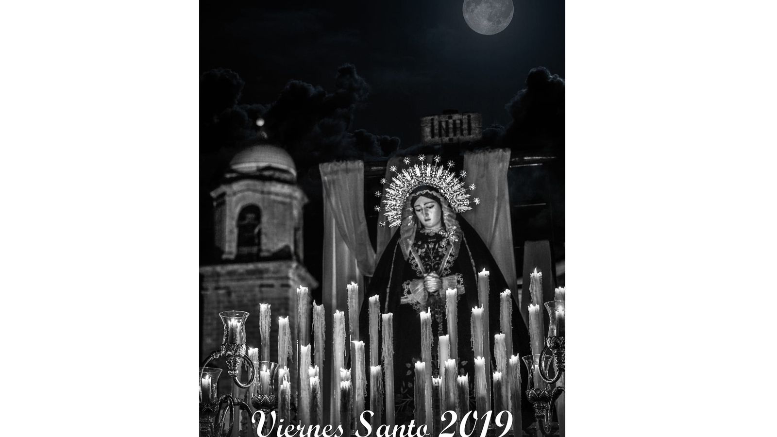 Cartel del Viernes Santo 2019 editado por la Hermandad de La Soledad.