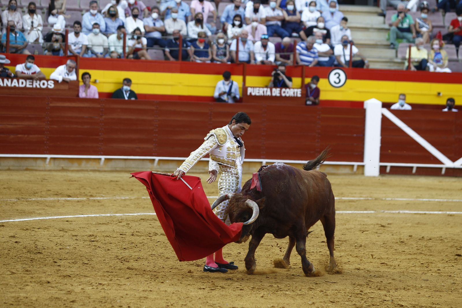 Fotogalería corrida de toros. Cayetano Rivera, Paco Ureña y Roca Rey. Roquetas de Mar.