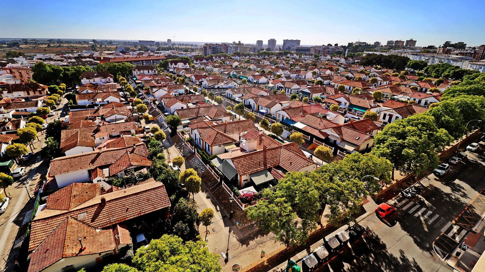 Vista aérea del Barrio Reina Victoria