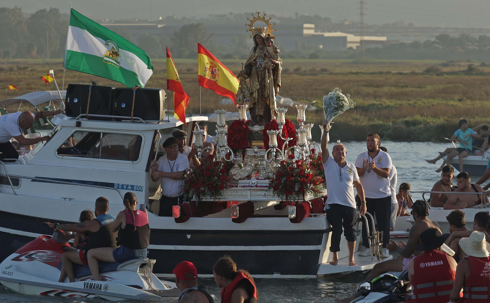 Fotos de la procesión de la virgen del Carmen en Palmones