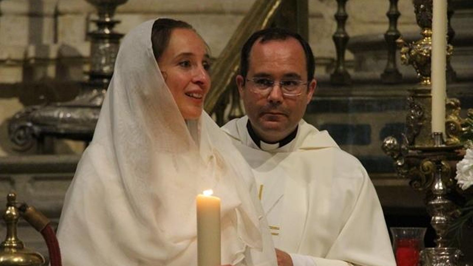 Elisa Heredia durante la ceremonia.