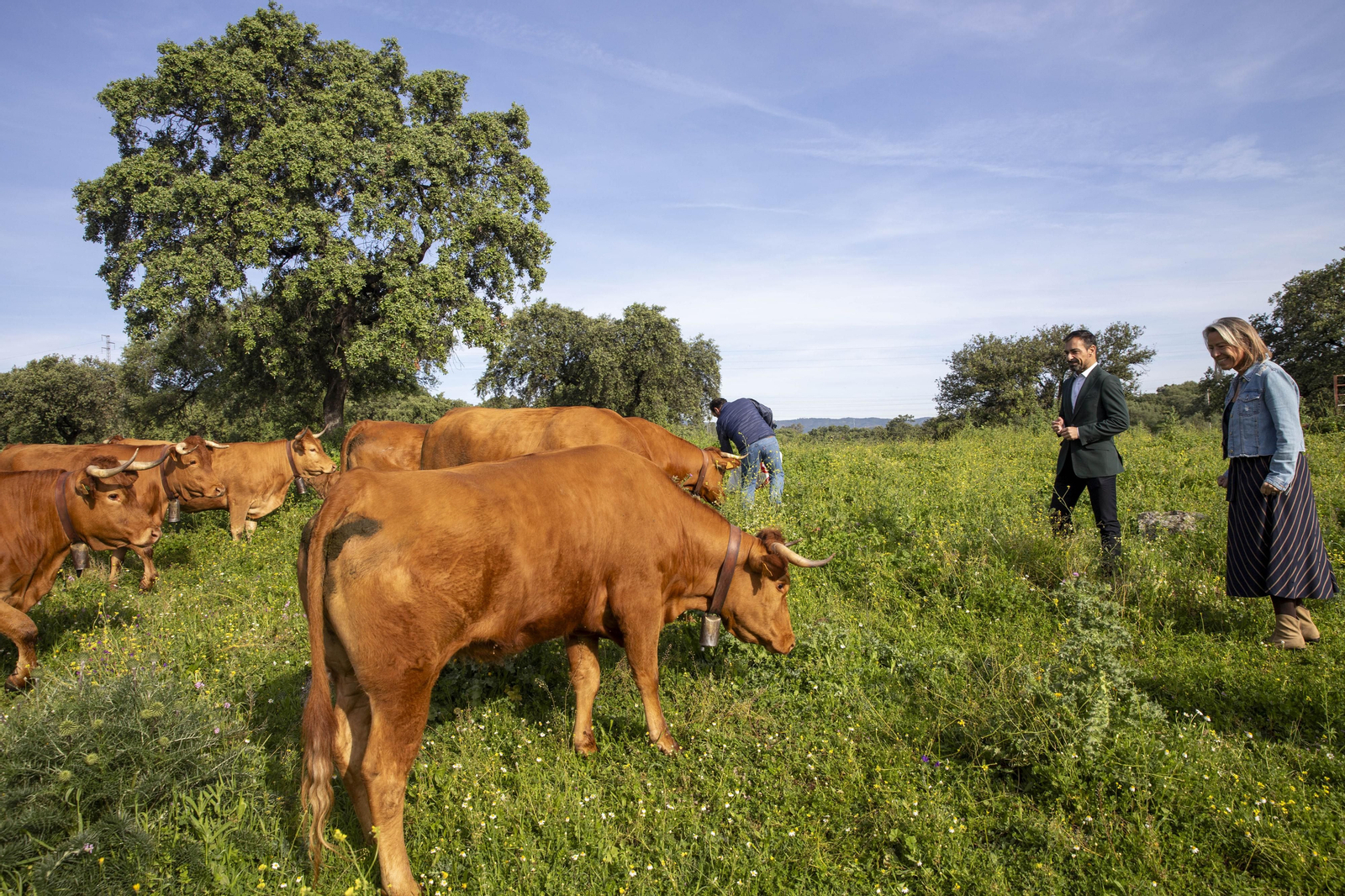 Félix romero e Isabel Albás en la finca Felipe.