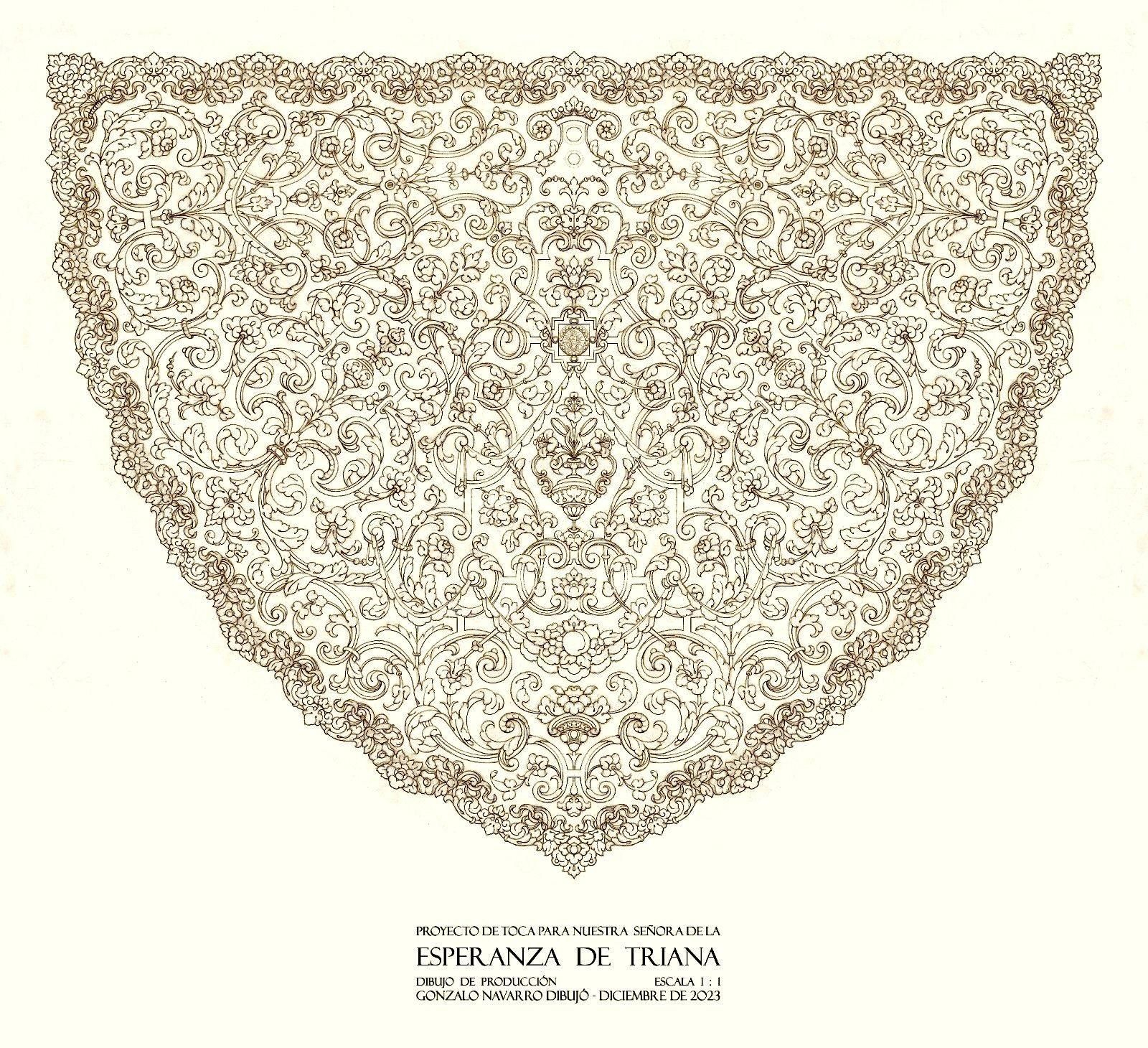 Diseño barroco de esta nueva toca