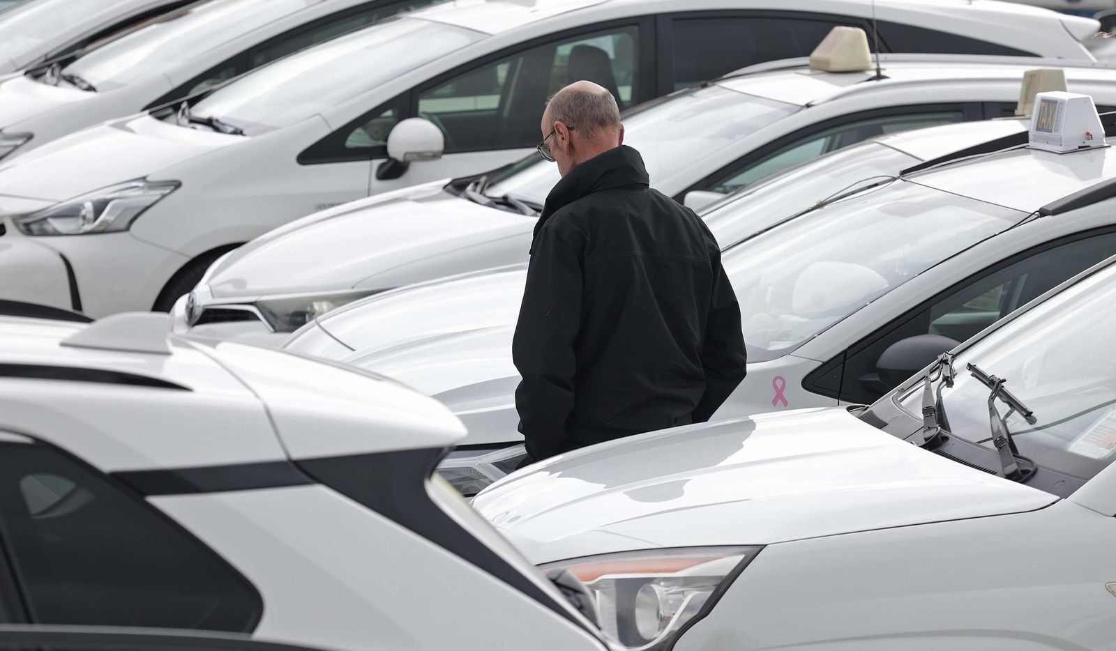 Fotos de las protestas de los taxistas en Algeciras