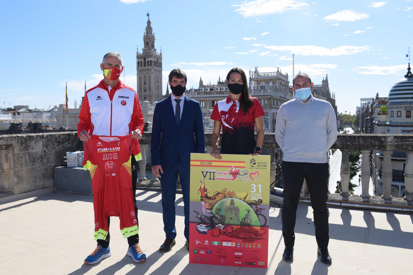 Una imagen de la presentación de la prueba de Half Triatlón.