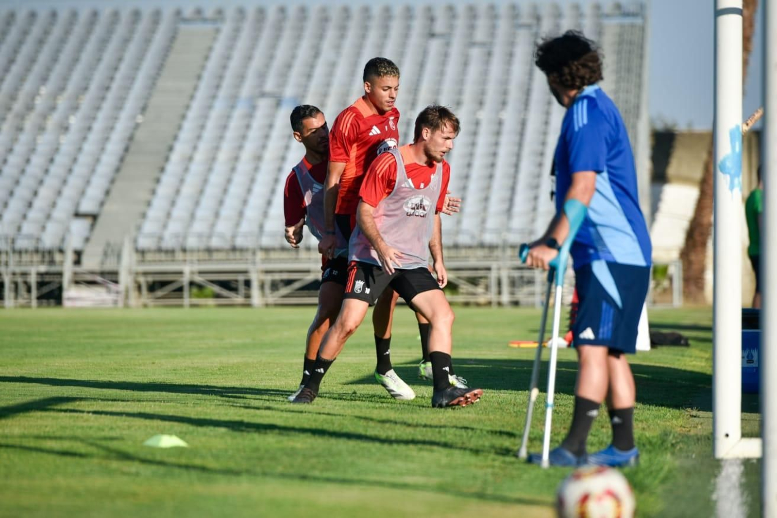 Las imágenes del entrenamiento del Xerez CD en el Estadio Pedro Garrido