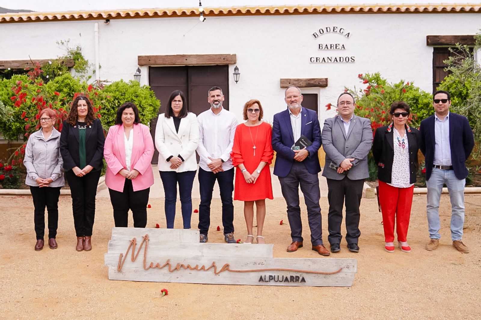 Acto de presentación del Festival Murmura Alpujarra en la Bodega Barea Granados de Padules.