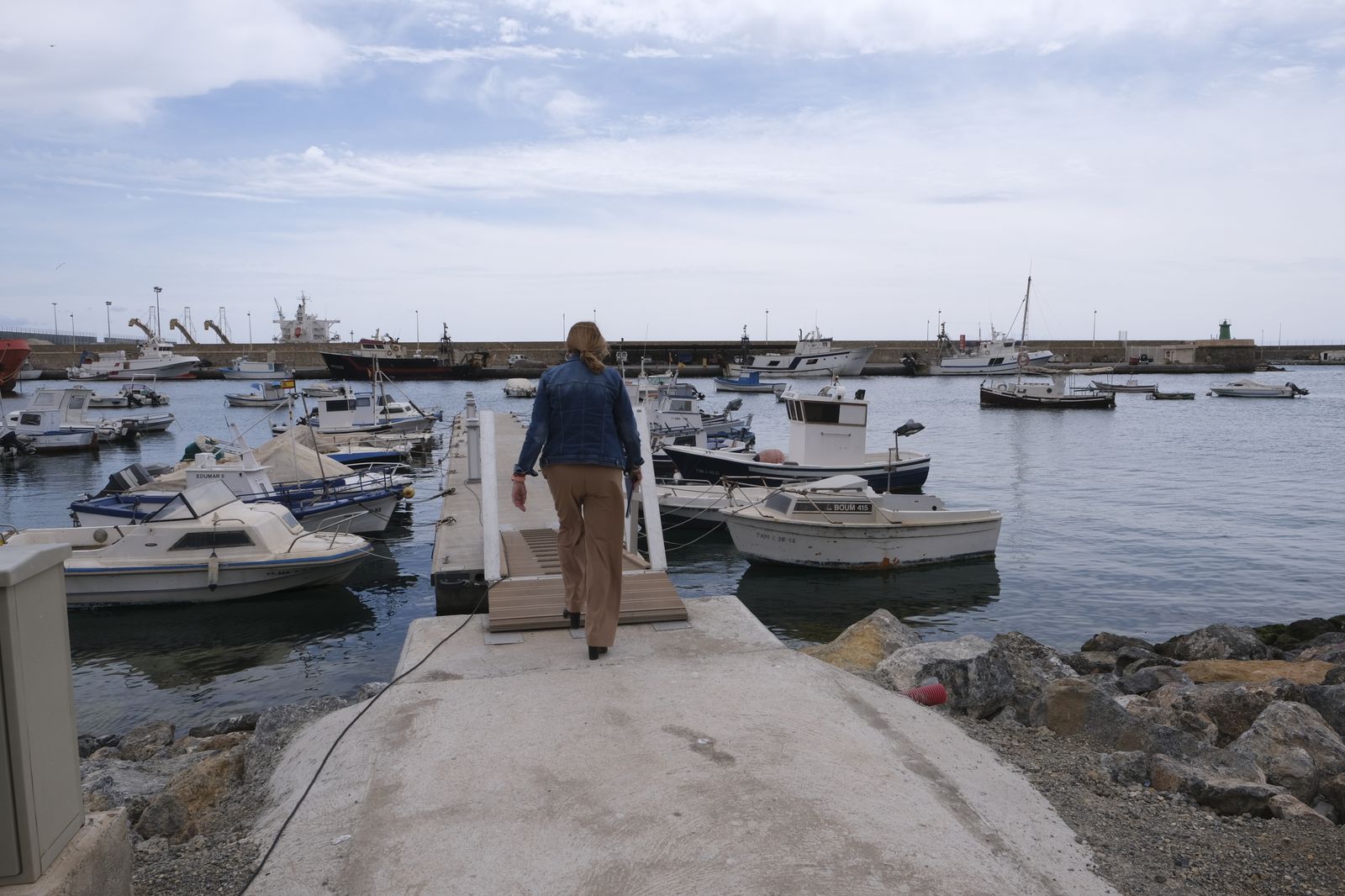 Fotogalería visita obras nuevo fondeadero del Puerto Pesquero de Almería