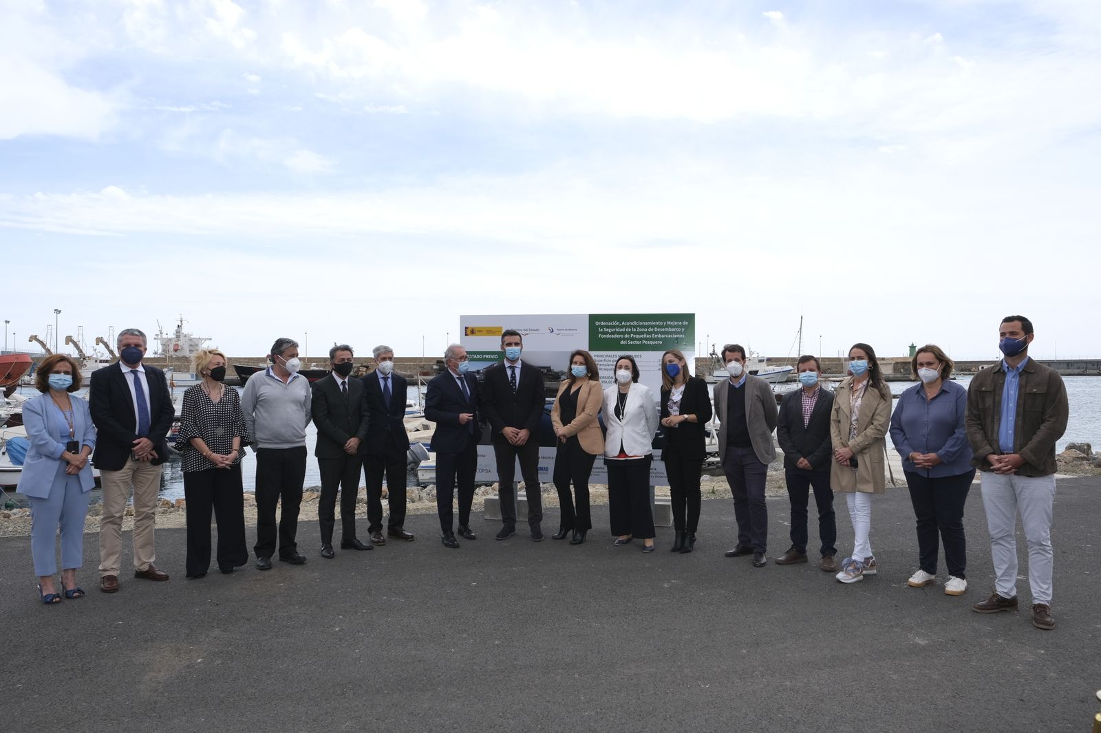 Fotogalería visita obras nuevo fondeadero del Puerto Pesquero de Almería