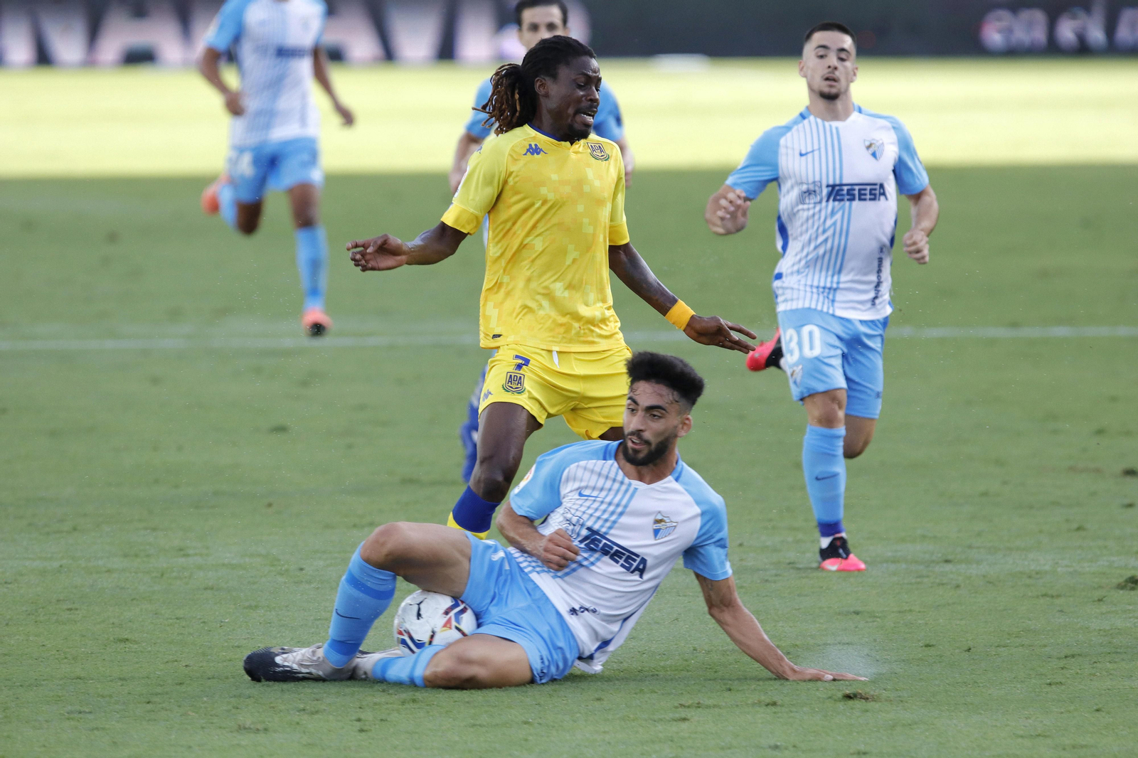 Juande Rivas, durante el Málaga-Alcorcón.