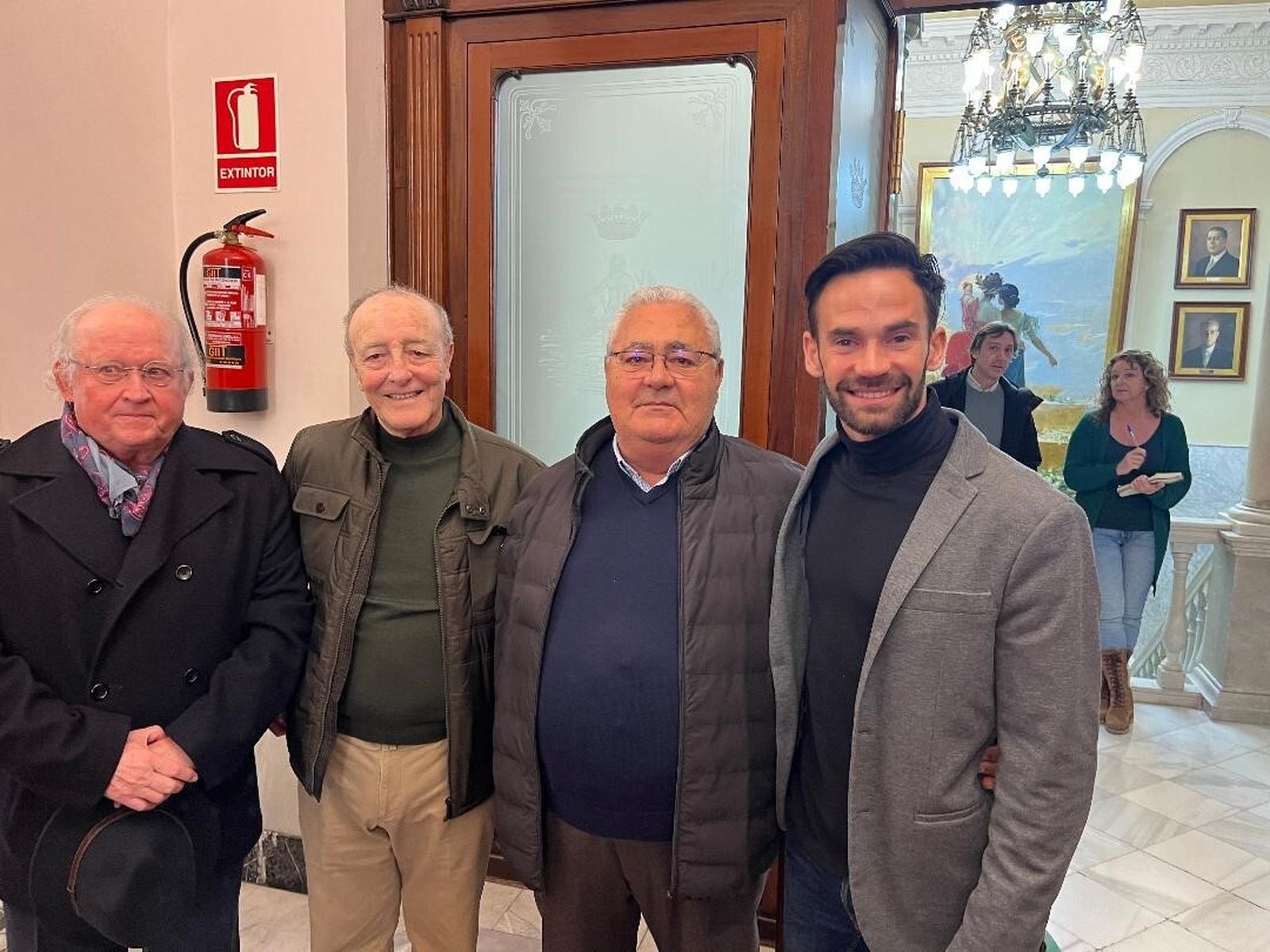 Daniel Vázquez, Hipolito García, Manuel González-Piñero y David de la Cruz.