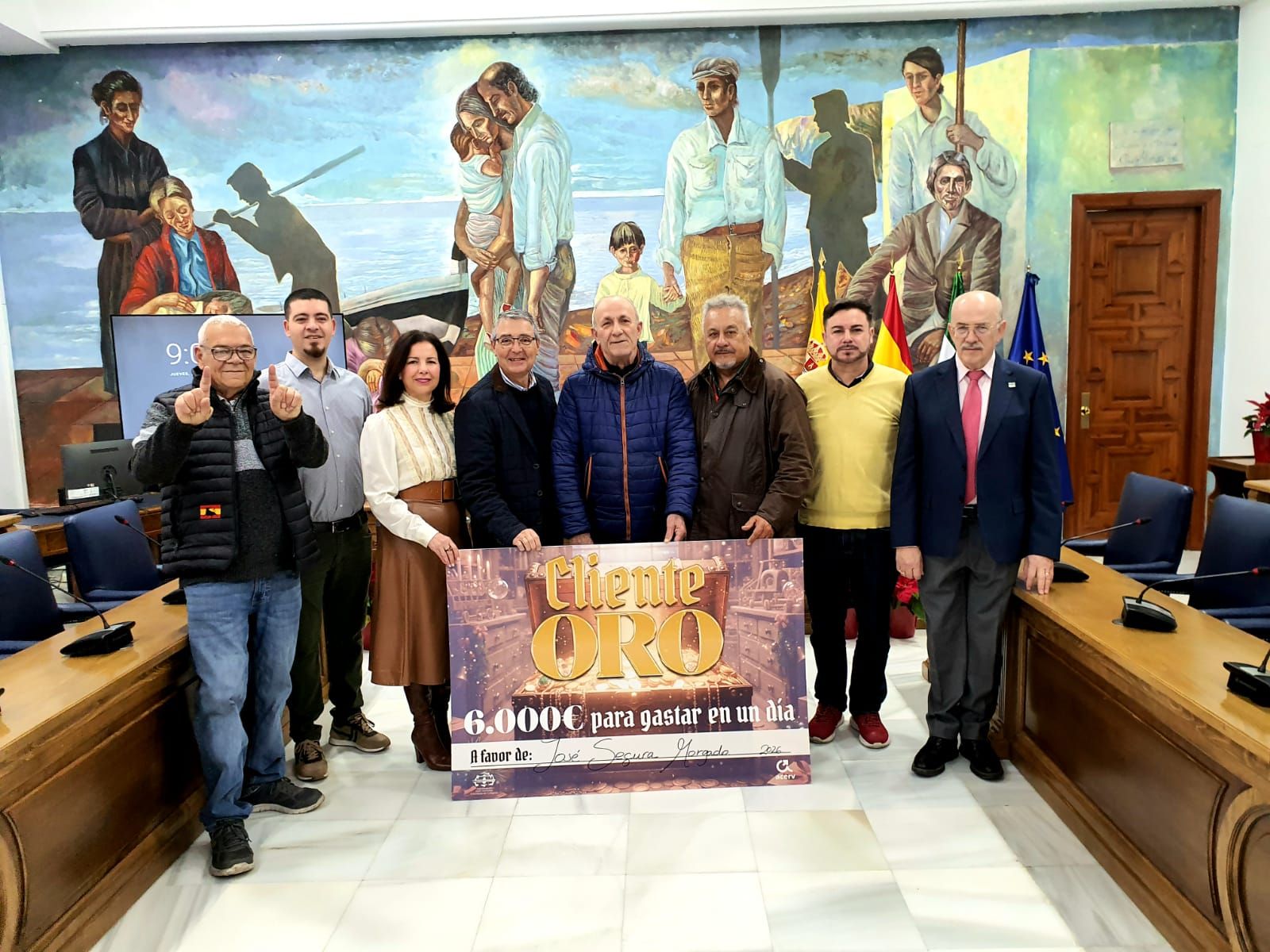 José Segura, el ganador de la campaña 'Cliente de Oro' de Rincón de la Victoria