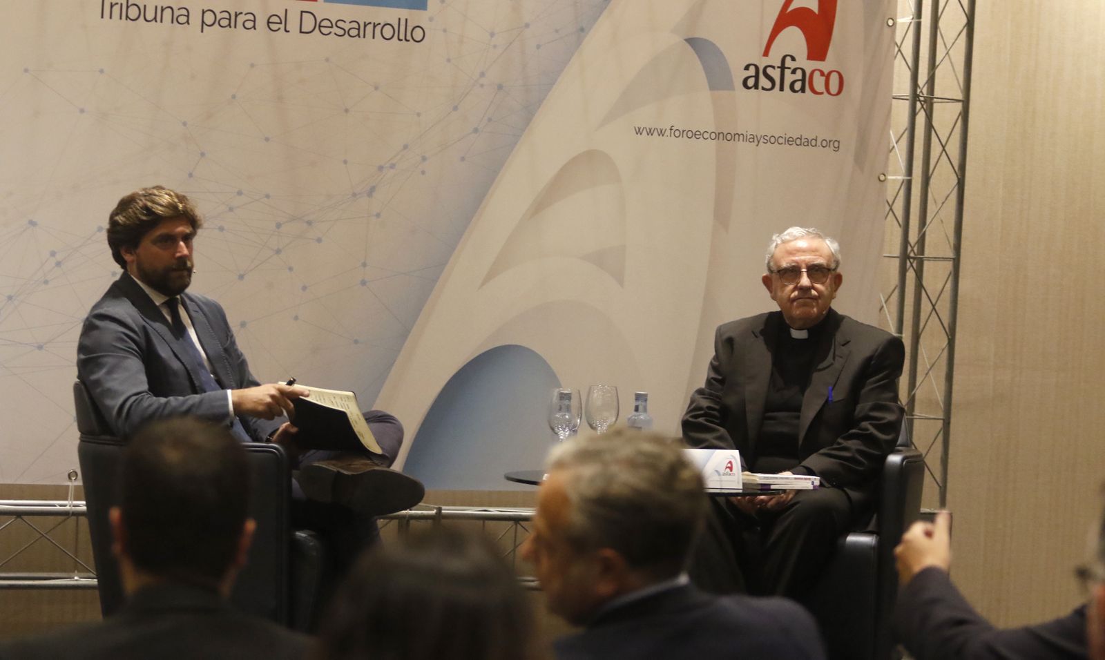 Manuel Pérez Moya, durante su intervención en el foro de Asfaco.