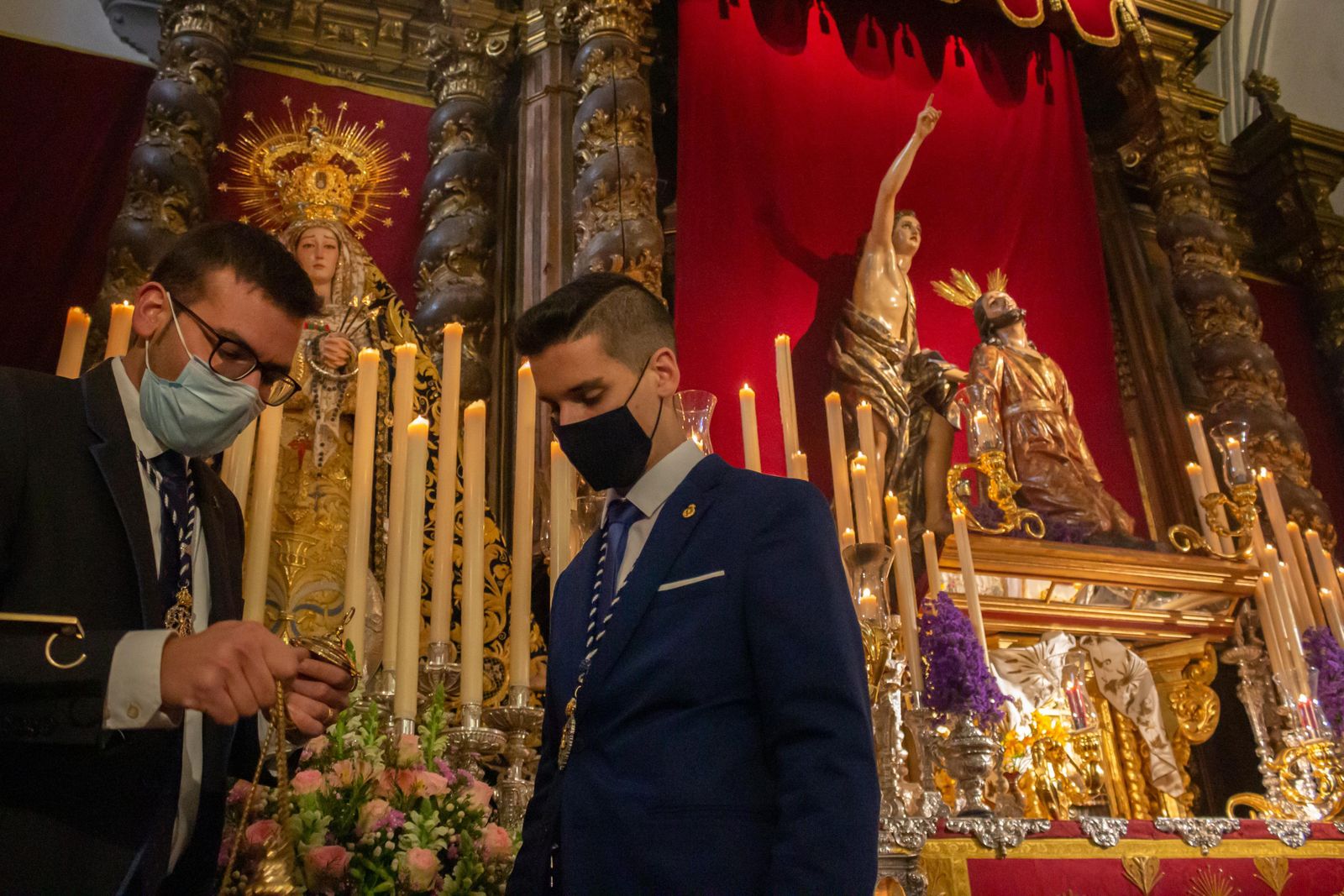 Imágenes de la hermandad del Huerto en las Comendadoras