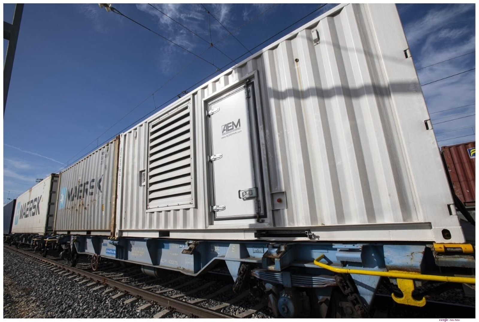 El tren refrigerado, en su primer viaje