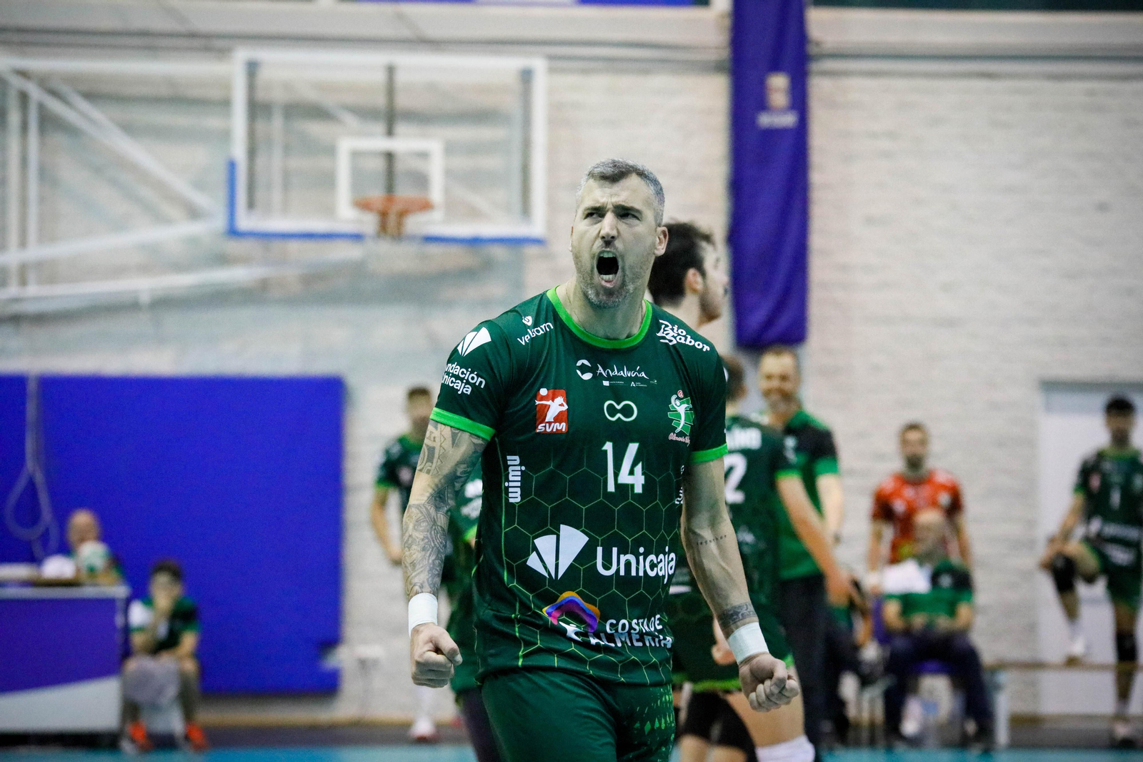 Imágenes del partido entre Unicaja Almería y Grupo Herce Soria
