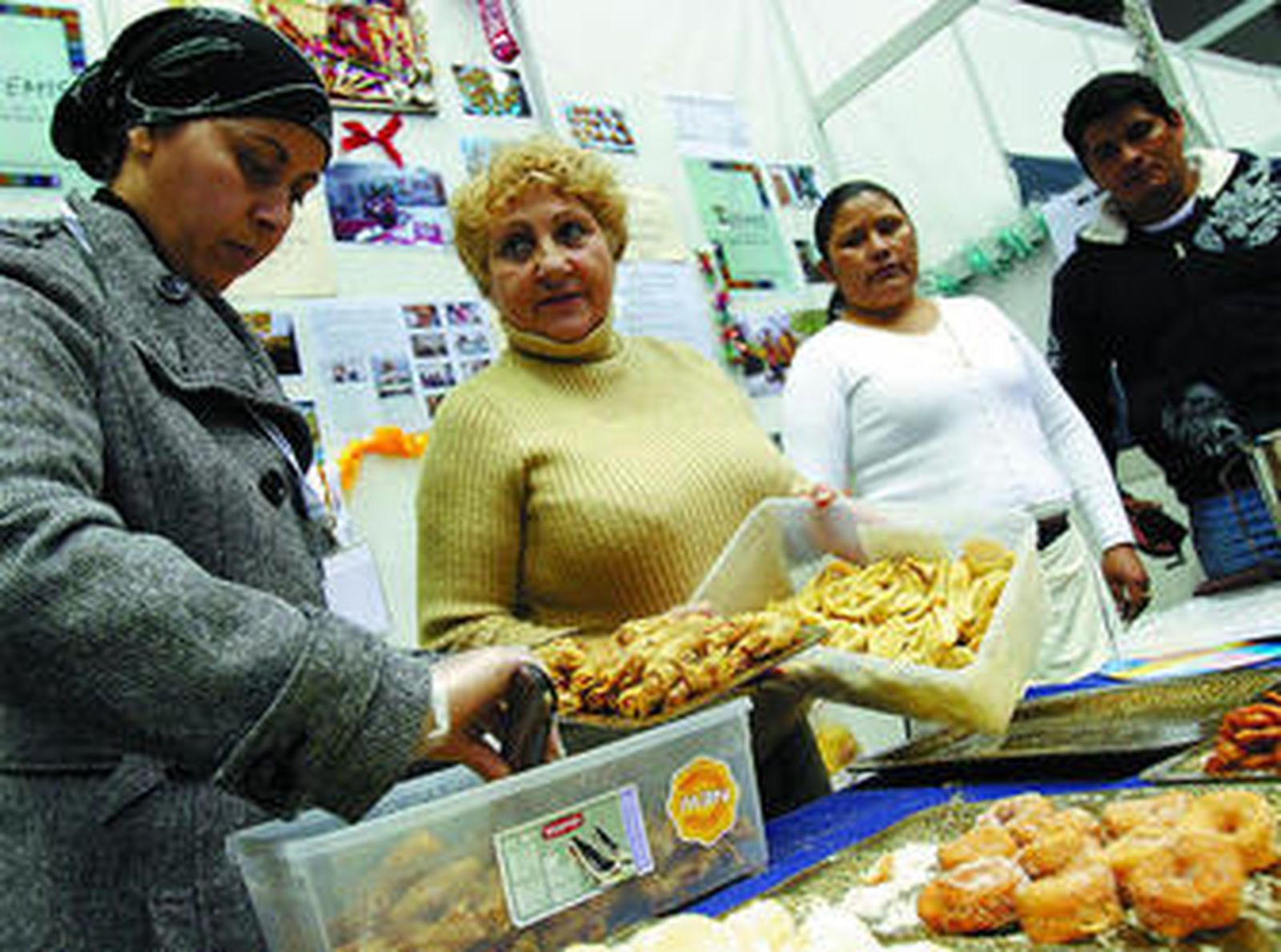La gastronomía típica estuvo muy presente en la feria.