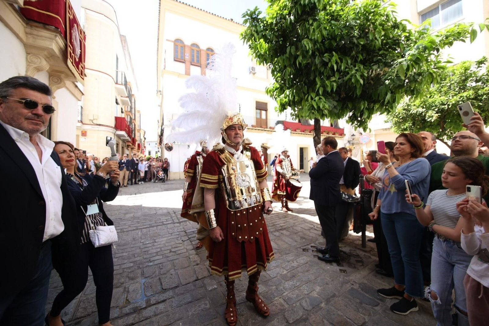 La guardia romana del Señor del Consuelo de la hermandad del Transporte