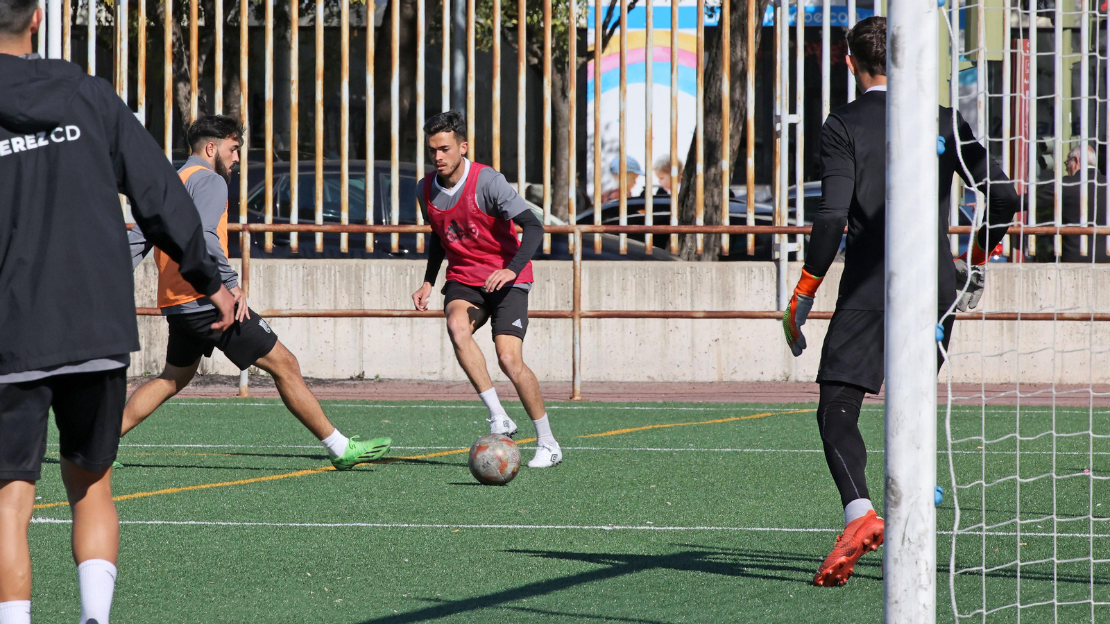 Entrenamiento de Juan Pedro 'El Pirata' con el Xerez CD