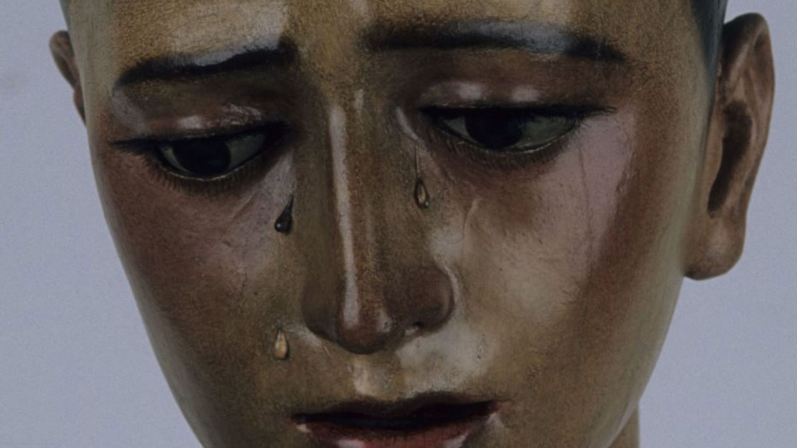 El rostro precioso de la Dolorosa.