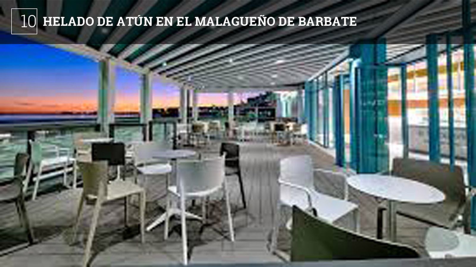 Hace dos años hicieron un helado de atún encebollado, el pasado lo elaboraron al Pedro Ximénez, y para este han preparado un helado de atún al Ferrero Rocher. El responsable de la receta es Abel Estudillo,  jefe de cocina del restaurante Doña Lola, que ha llevado a cabo la fórmula magistral para este helado que se venderá en estos días de la feria del atún de Barbate en los establecimientos de las heladerías El Malagueño de la localidad, situadas en el Paseo Marítimo. El helado lleva la pasta del famoso bombón, al que se ha agregado atún y licor. El resultado no es demasiado fuerte y está a medio camino entre lo dulce y lo salado.