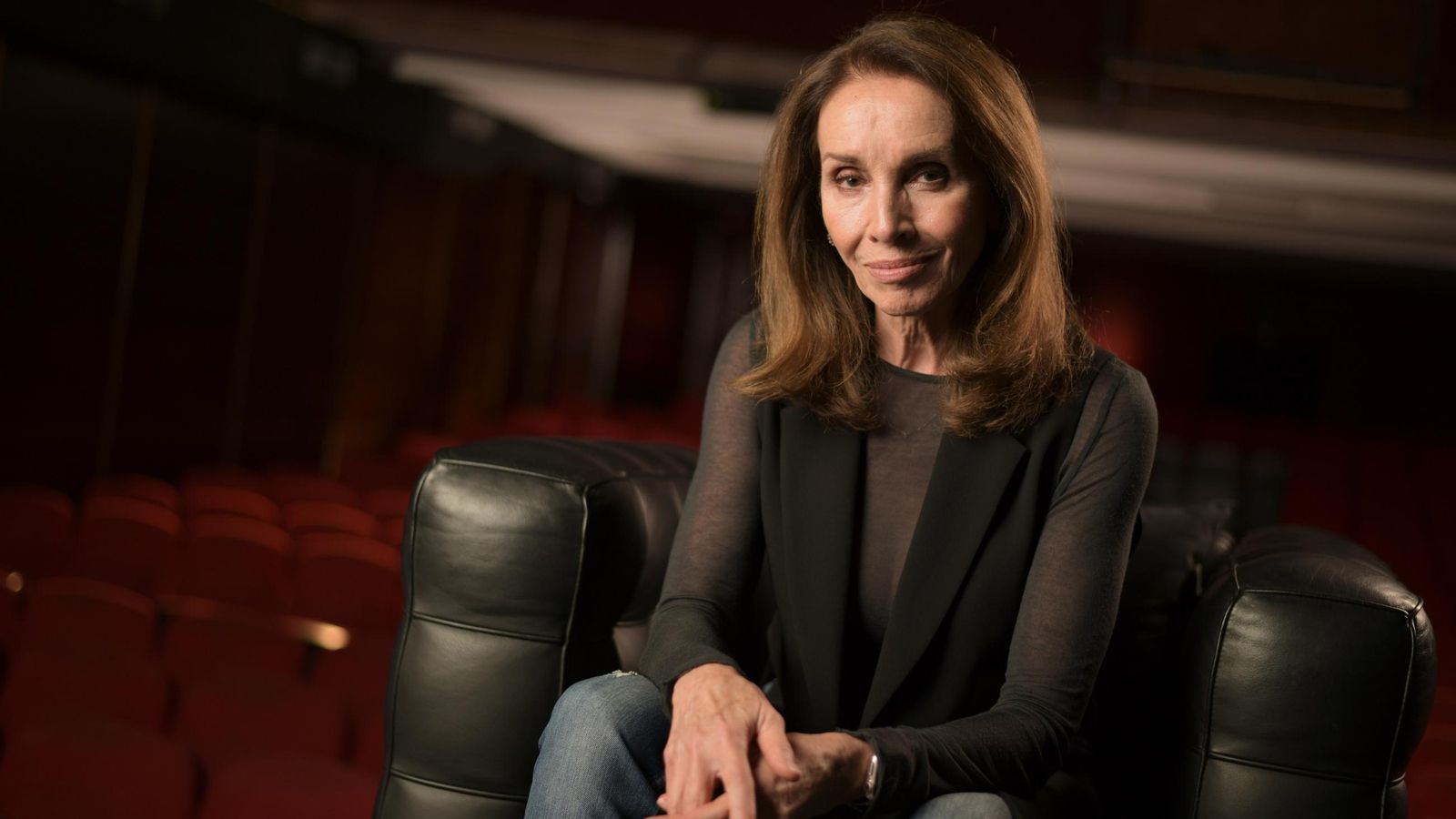 Ana Belen en el set de 'Mucha Mierda'