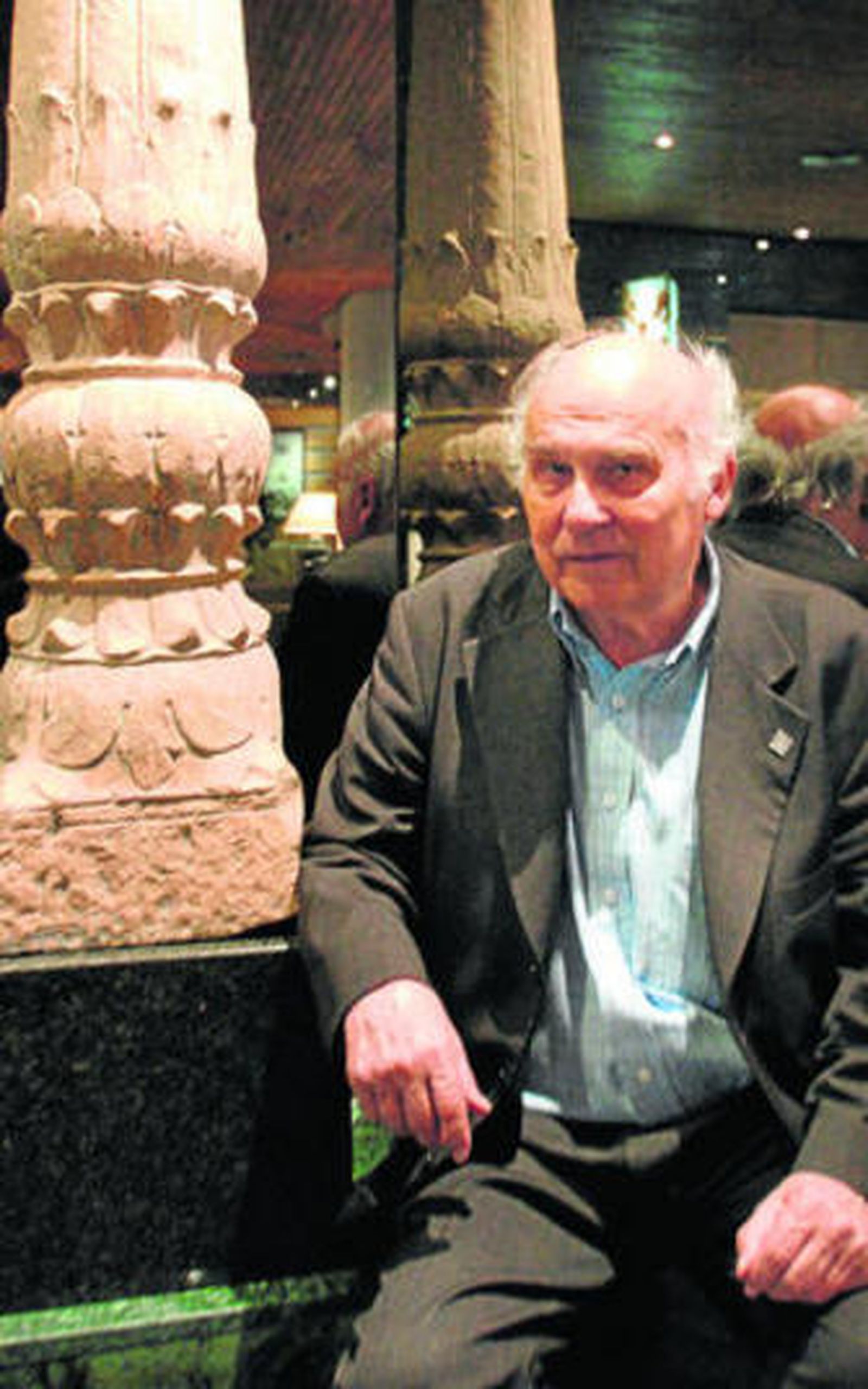 El autor, en una visita a Barcelona.