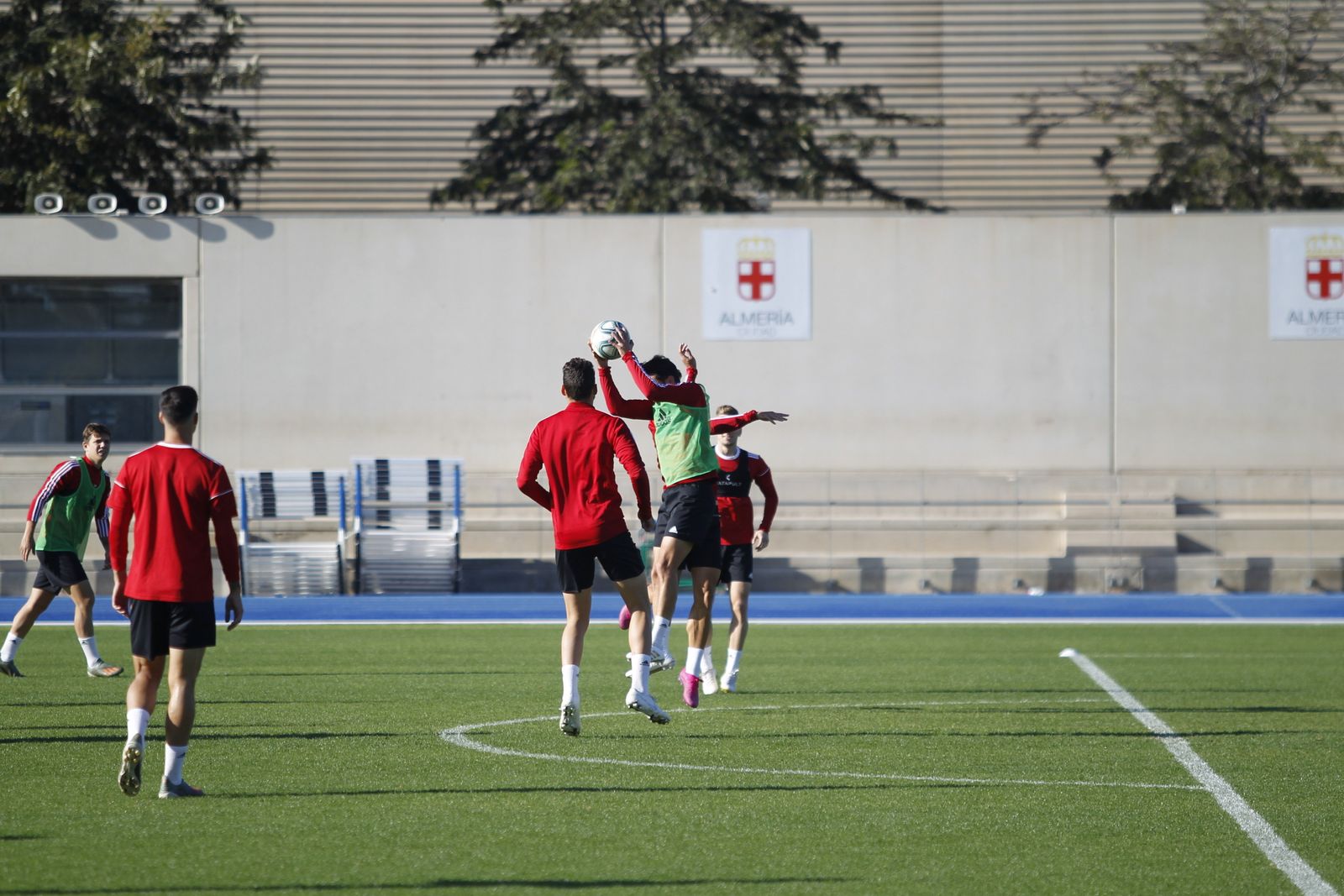 Fotogalería del entrenamiento del Almería previa al partido ante el Numancia