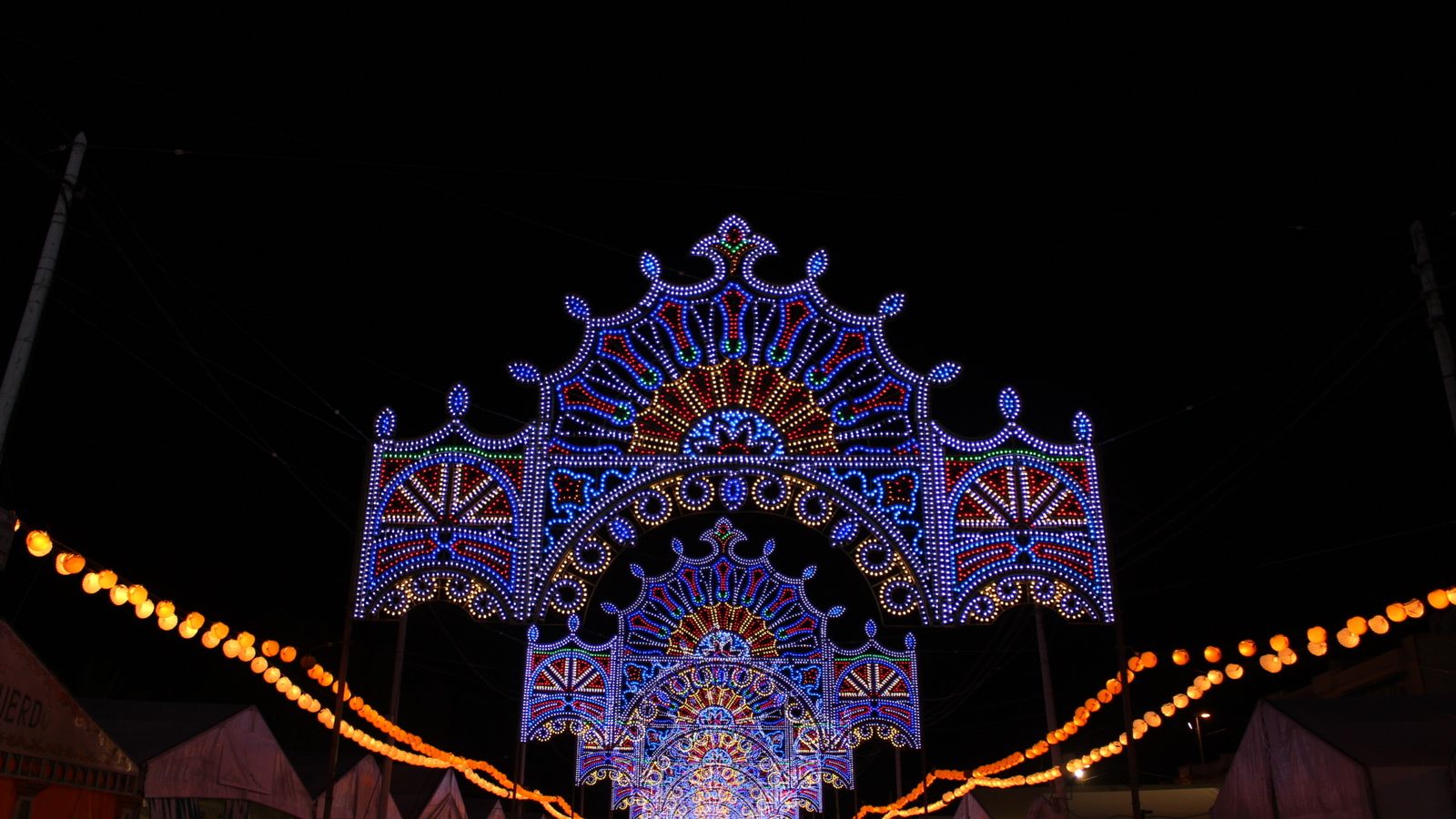 Alumbrado de la feria.