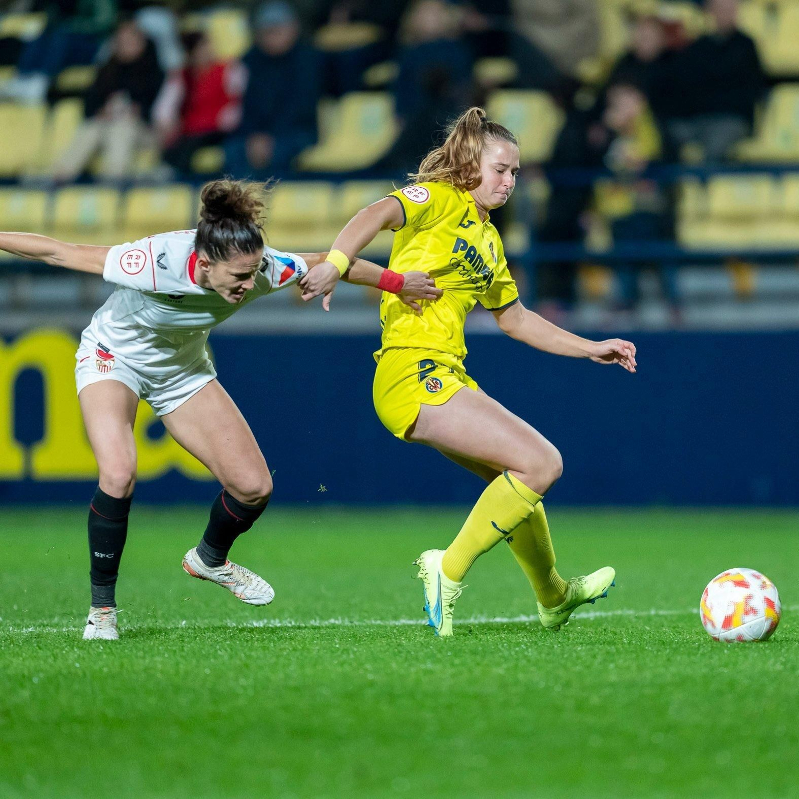 Una imagen del partido de este martes.