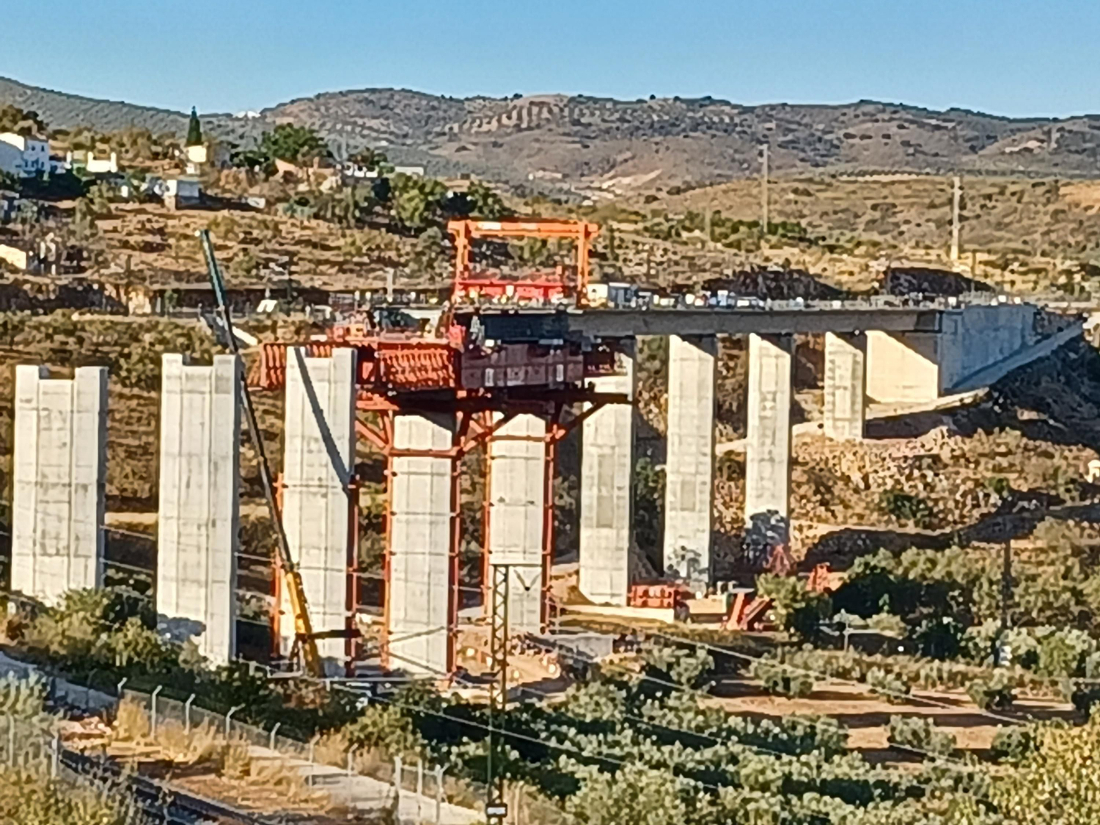 Obras en la variante de Loja