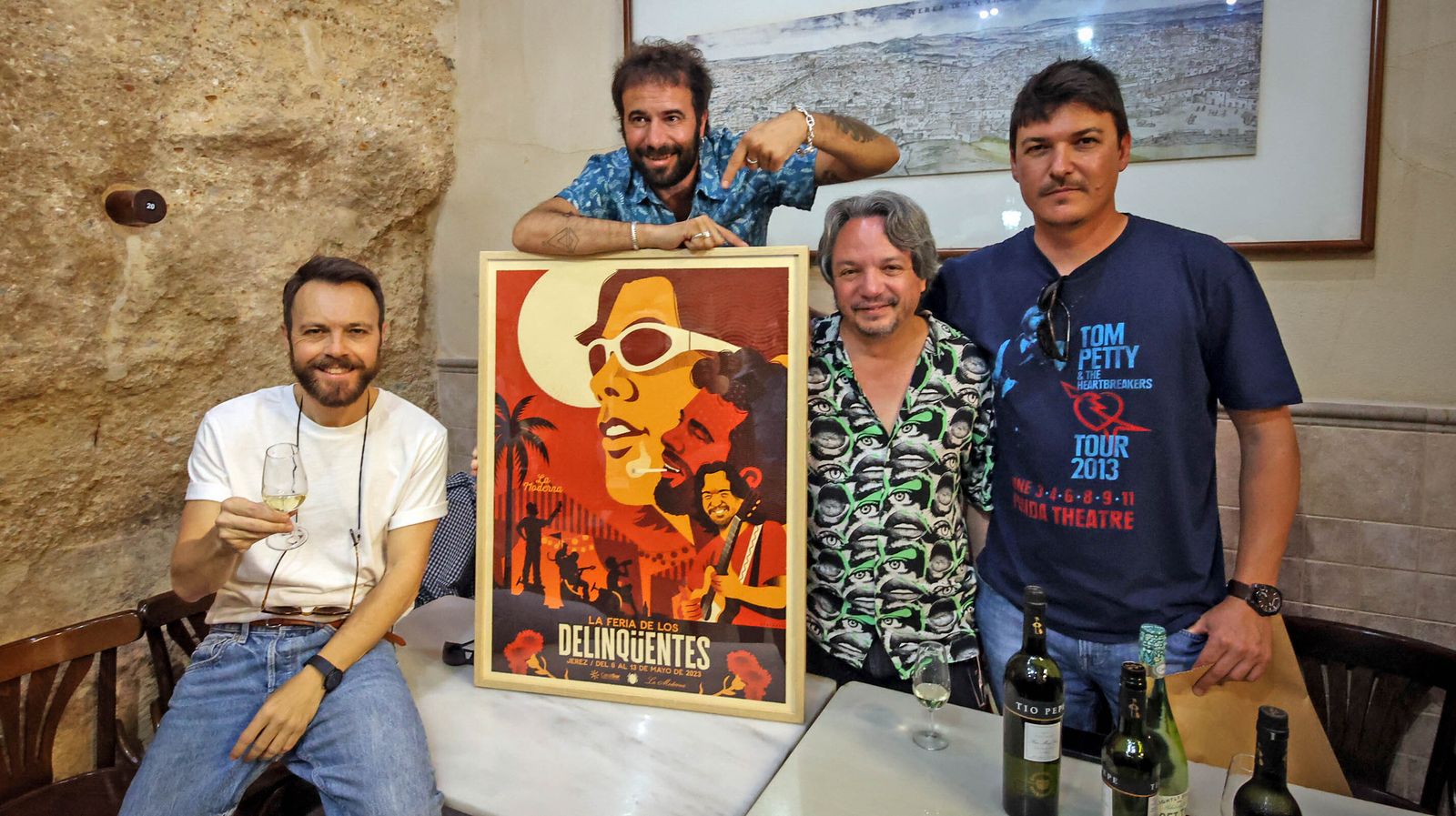 Presentación del cartel de Feria de de la caseta  Canal Sur-la Moderna dedicado a Los Delincuentes