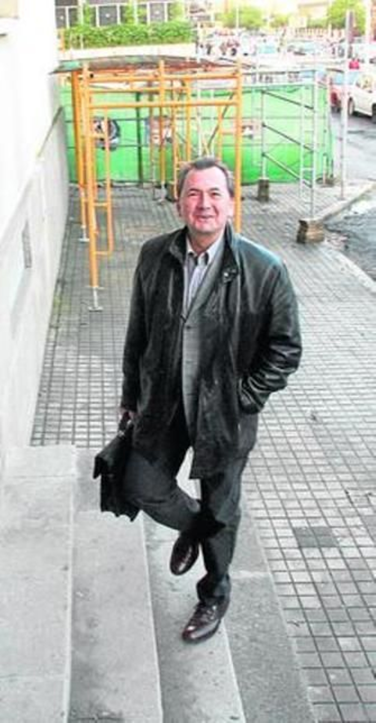 Gonzalo Rodríguez, ayer entrando en el Palacio de Justicia.