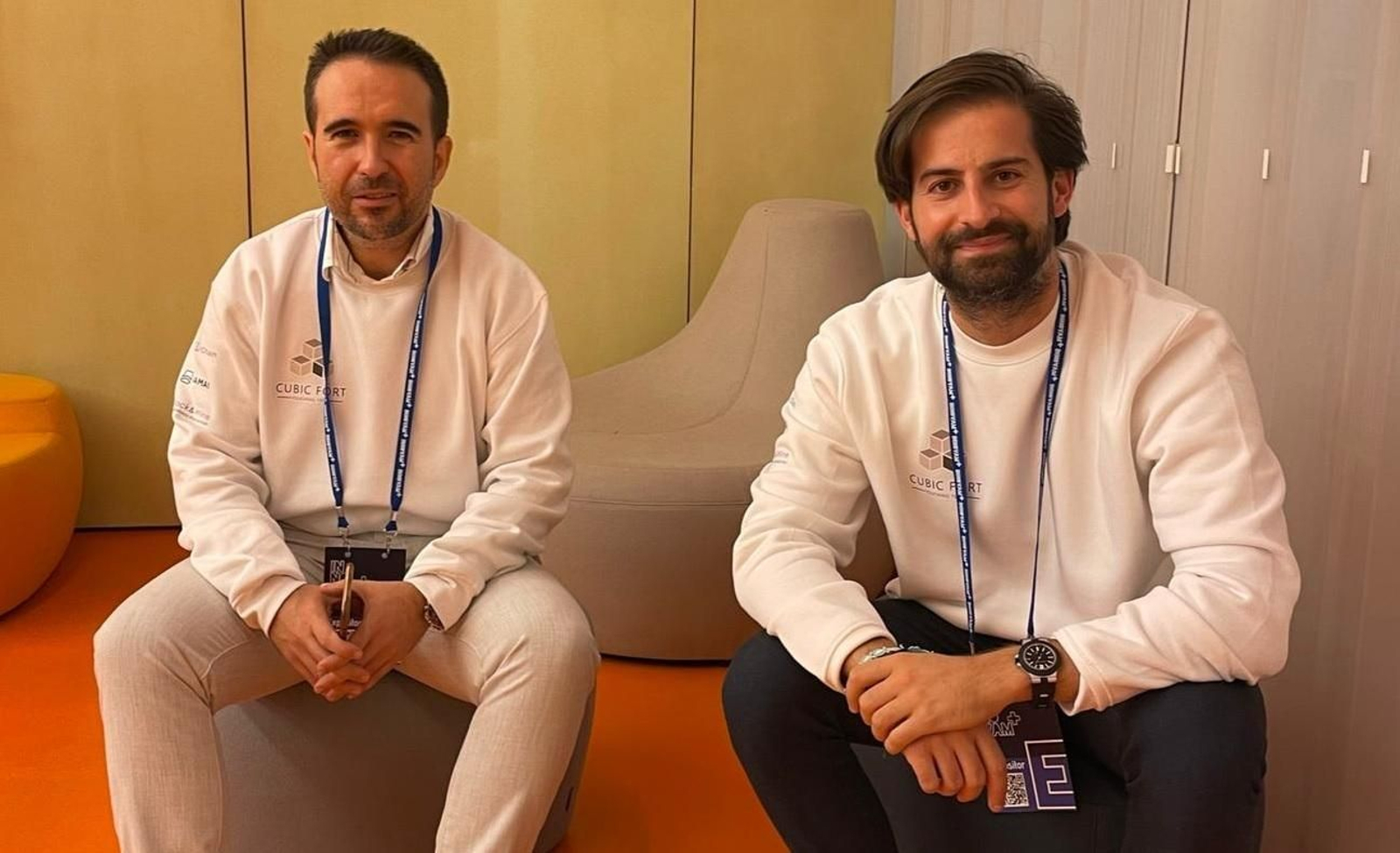 Juan Bautista Tomás y Jesús Caicedo, socios de Cubic Fort, que ha desarrollado AirTrace
