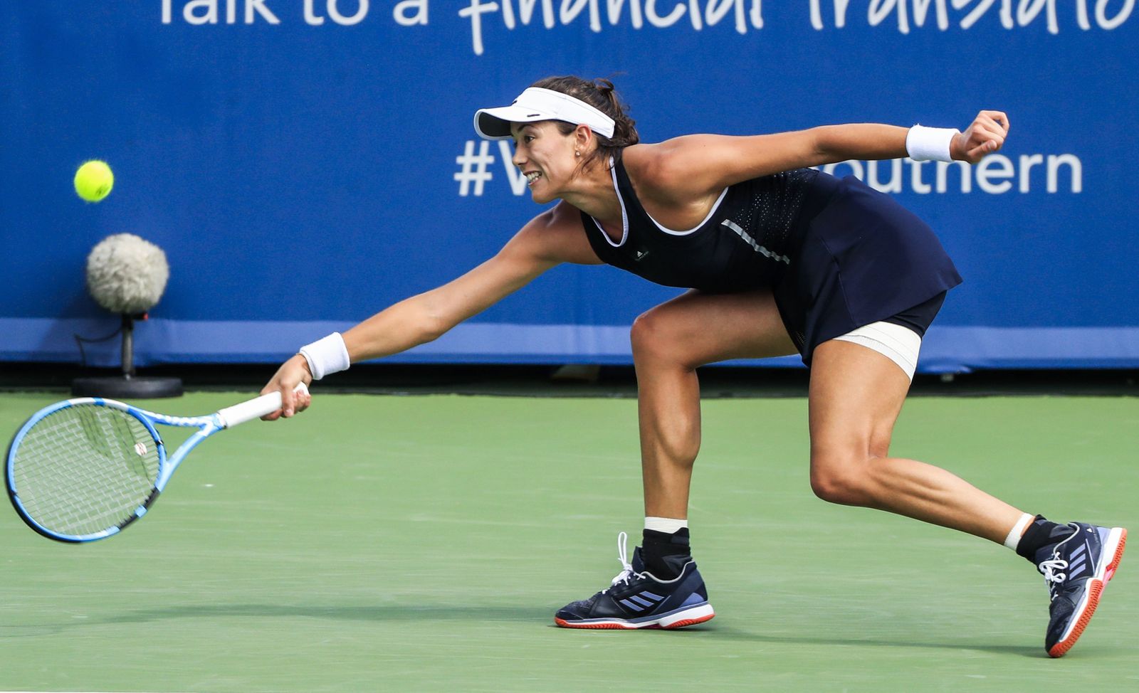 Muguruza, durante un partido en Cincinnati