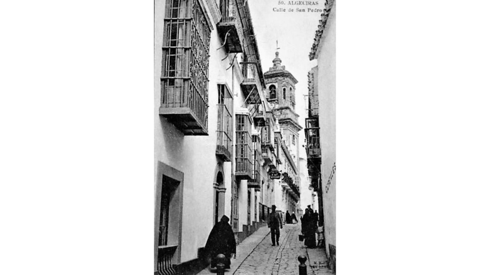 En la calle San Pedro se construyeron cloacas y madronas para dar trabajo a los jornaleros en paro (1870).