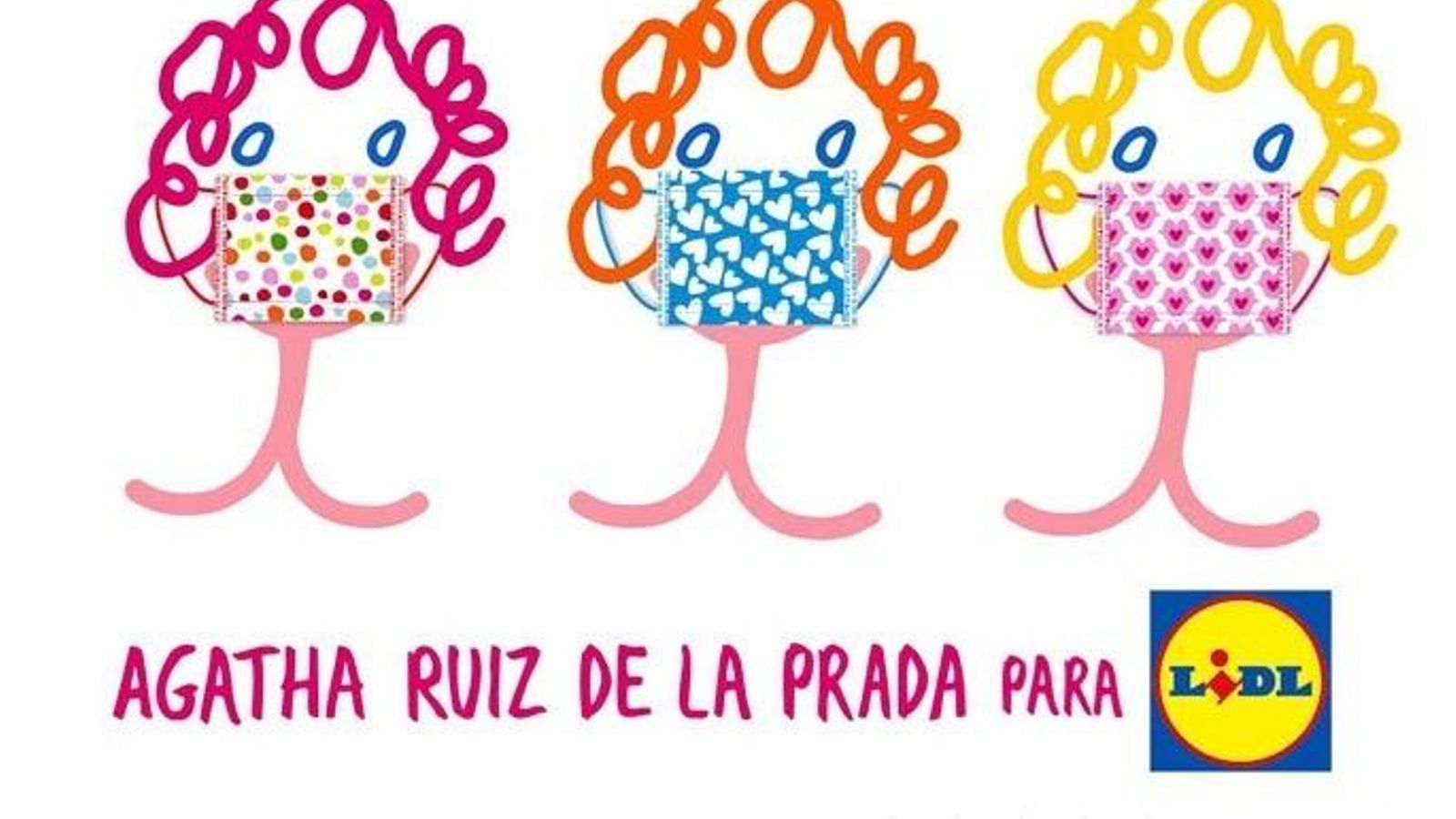 Mascarillas de Ágatha Ruiz de la Prada.