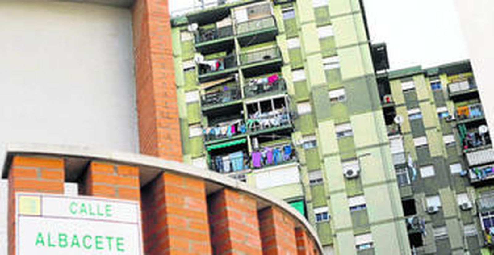 Imagen de la zona donde ocurrió ayer tarde el tiroteo.