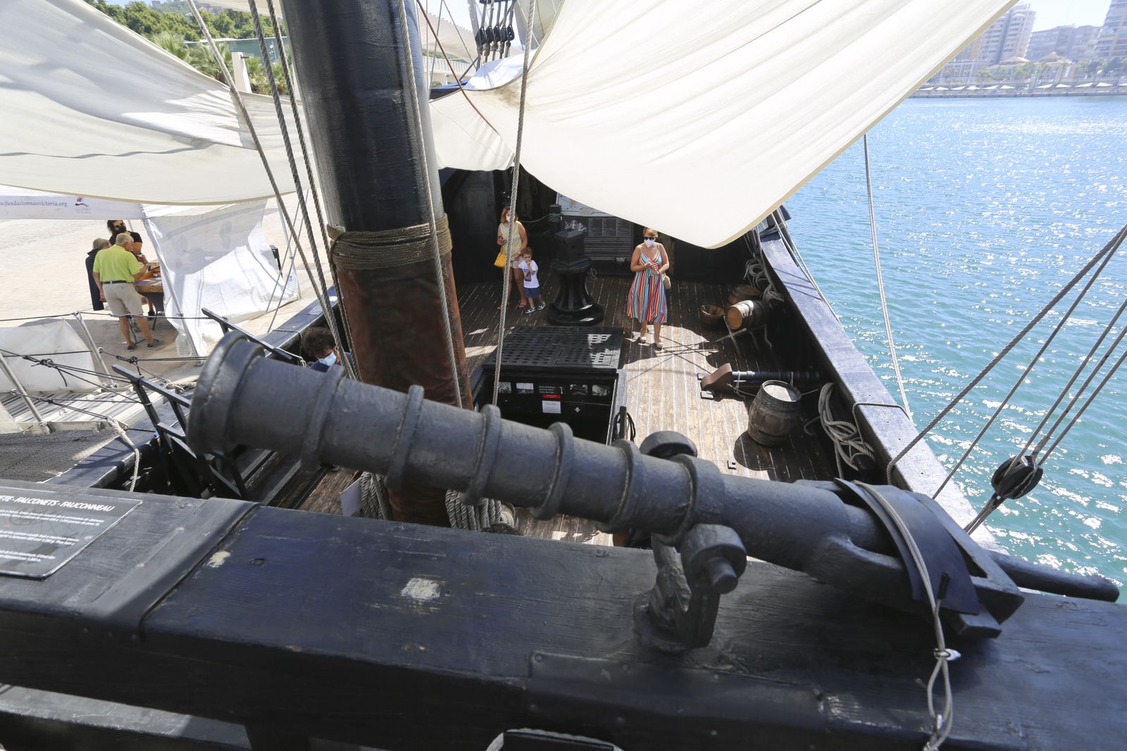 Las fotos de la nao 'Victoria' en el puerto de Málaga