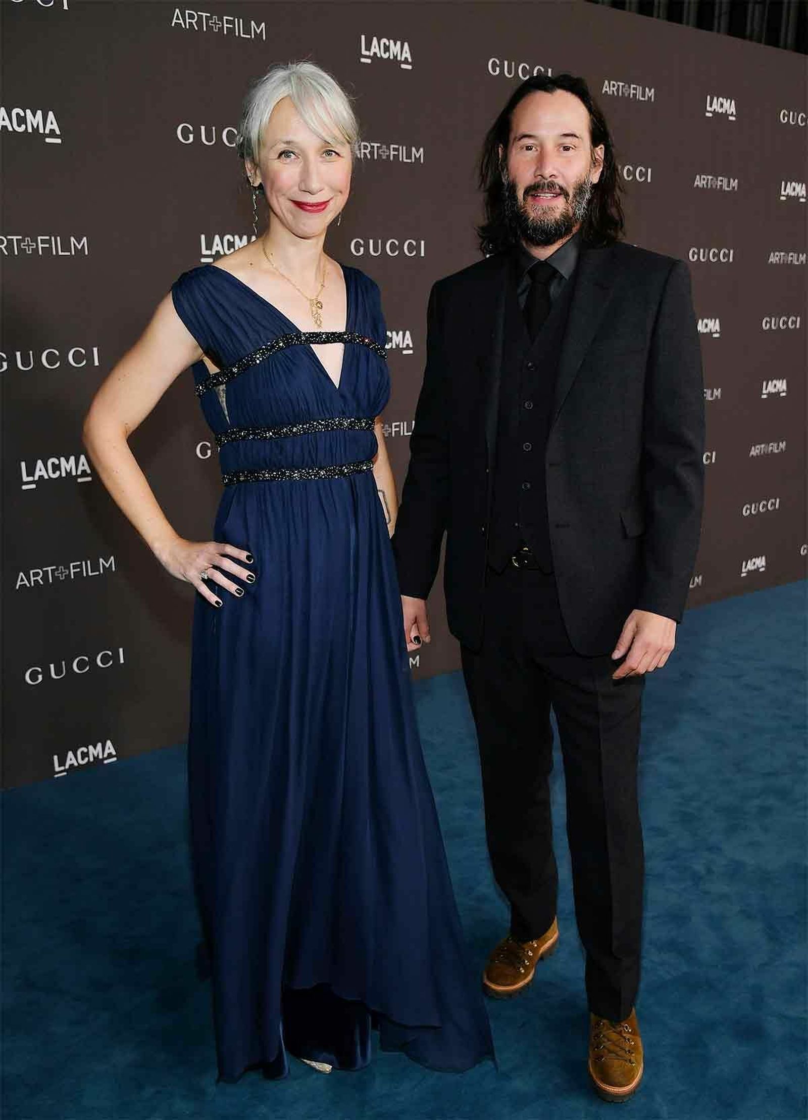 Keanu Reeves y su pareja, Alexandra Grant, en la última gala a la que han asistido juntos.