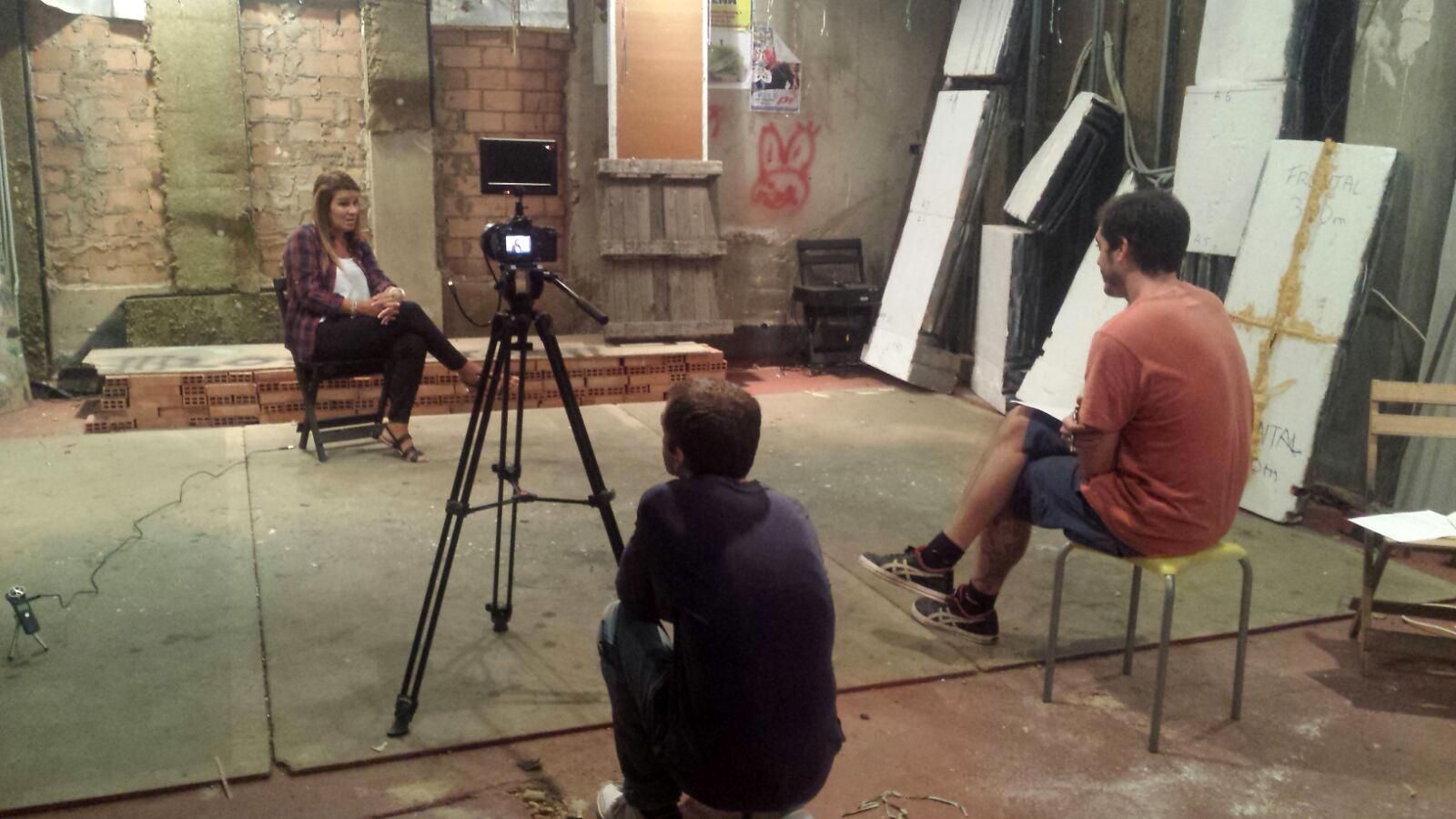 Un momento del rodaje del documental