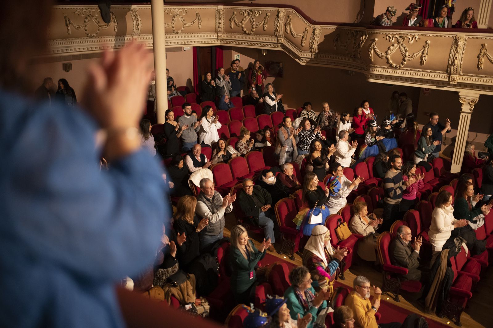 Ambiente en la final  del Carnaval Colombino