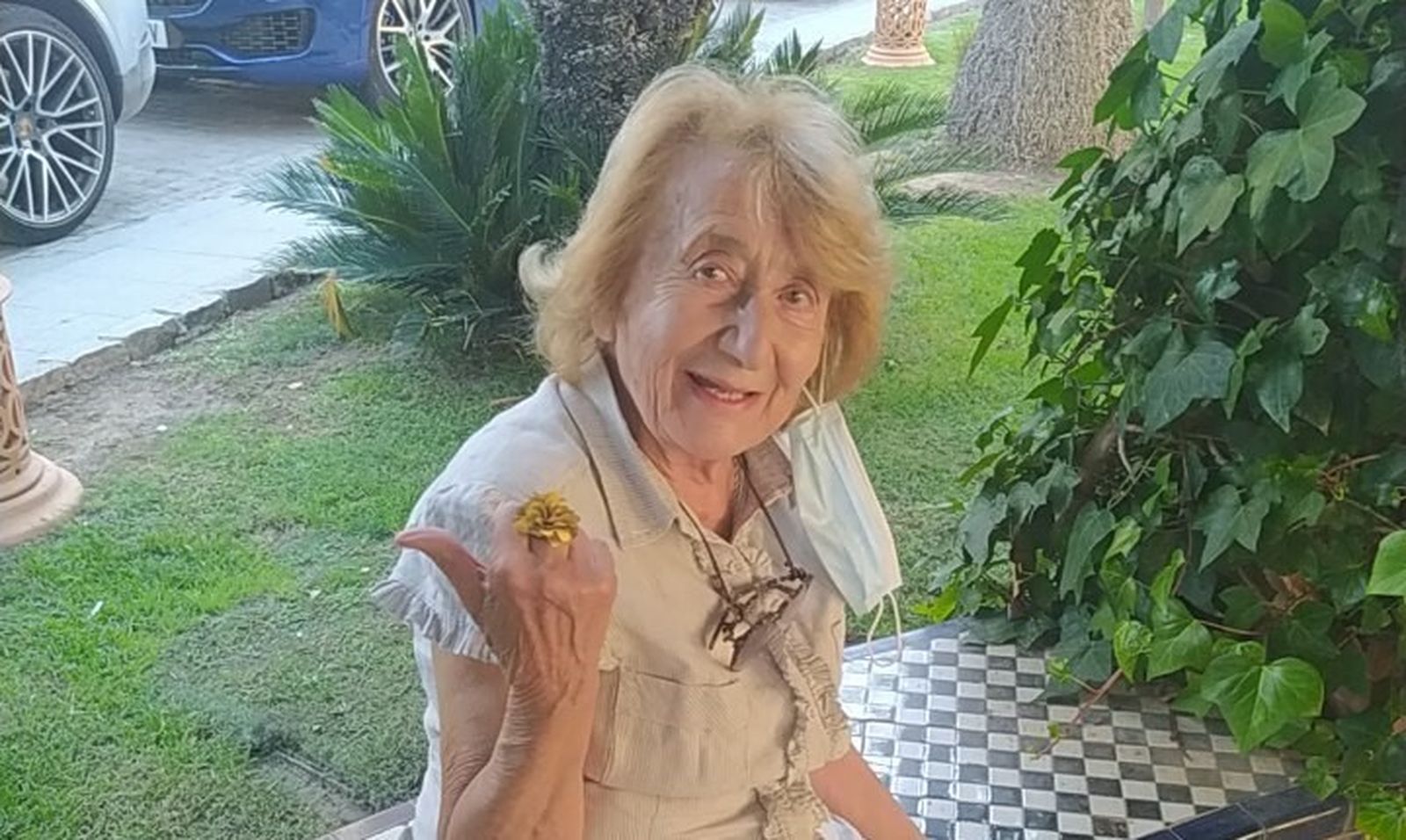 María Teresa Benavides, autora de las acuarelas que estarán a la venta.