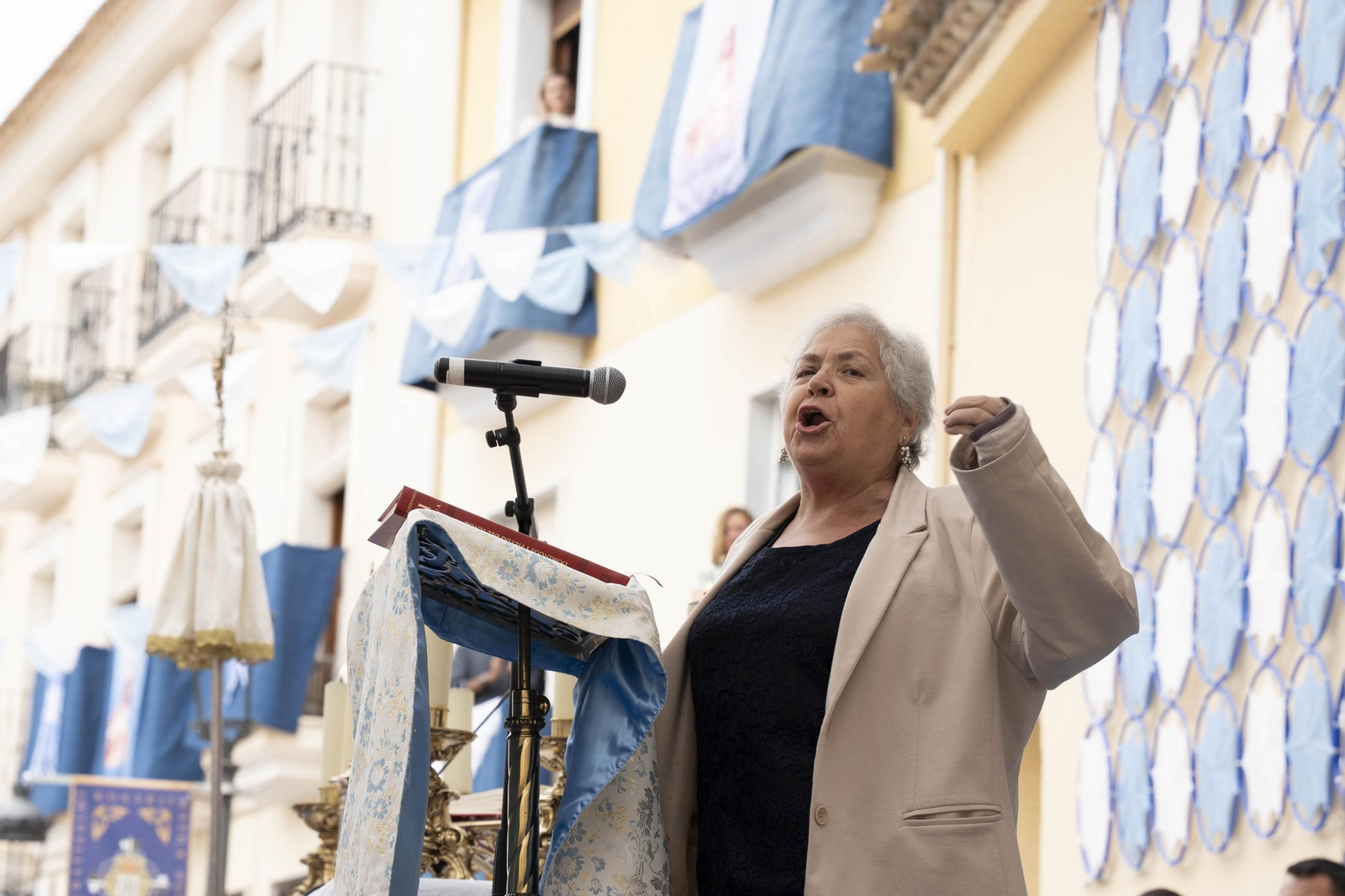 Las imágenes de la misa y procesión en Macael por las fiestas en honor a Nuestra Señora del Rosario