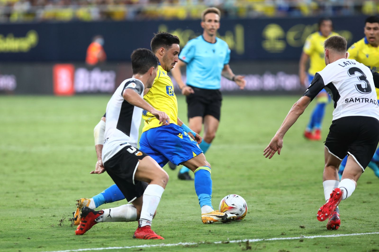 Iza Carcelén durante el partido ante el Valencia, el último disputado en casa.