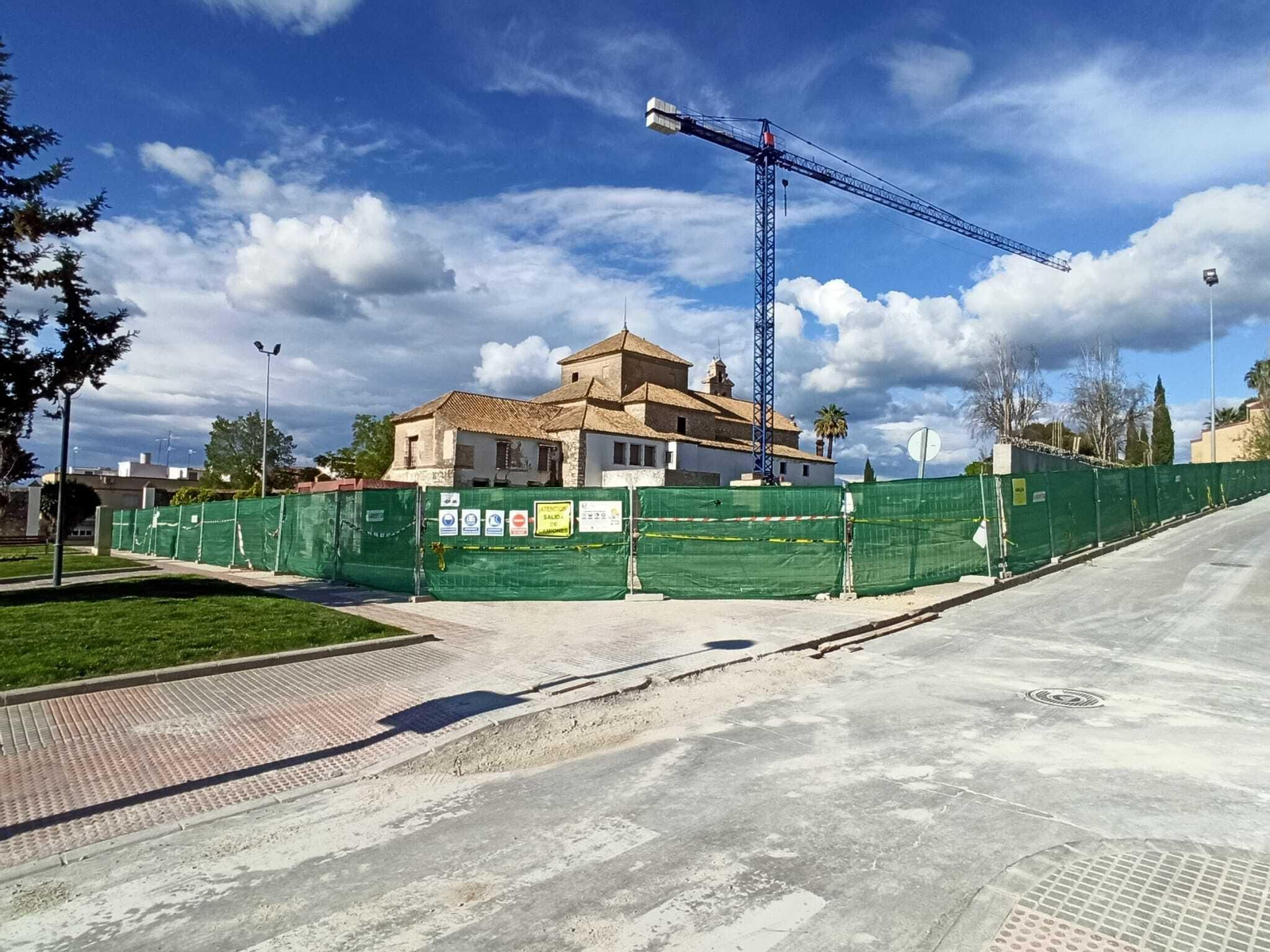 Obras de la nueva ciudad de la justicia de Lucena.