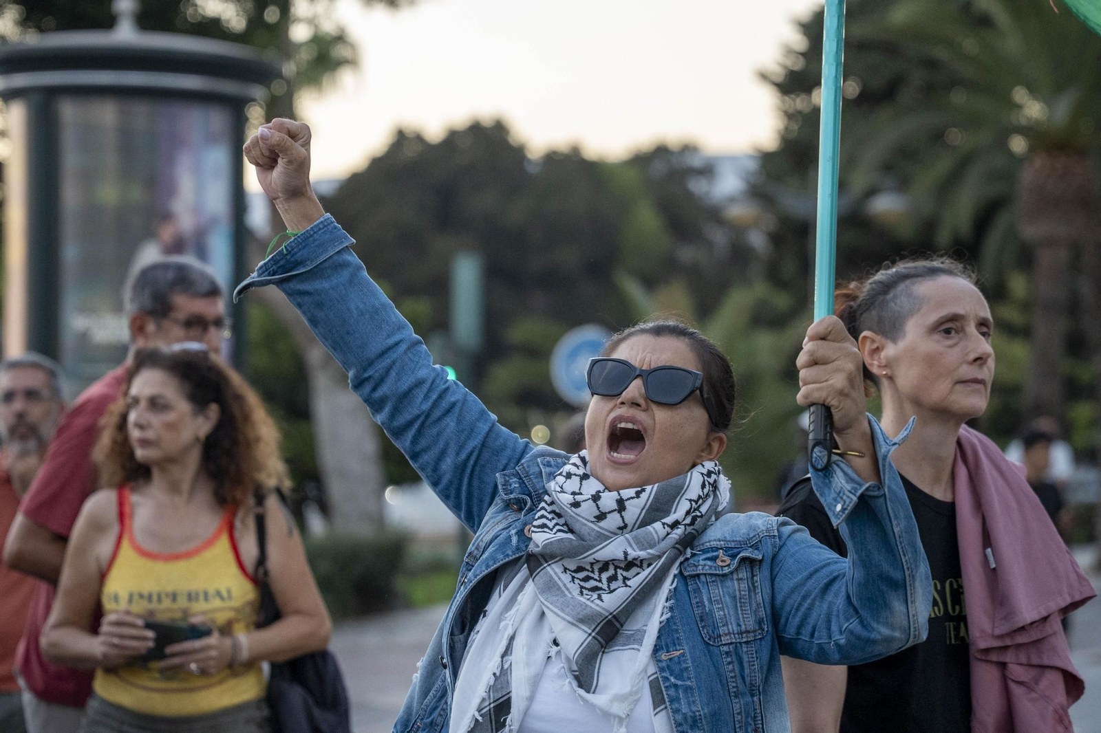 Manifestación convocada por la Plataforma Almería por Palestina
